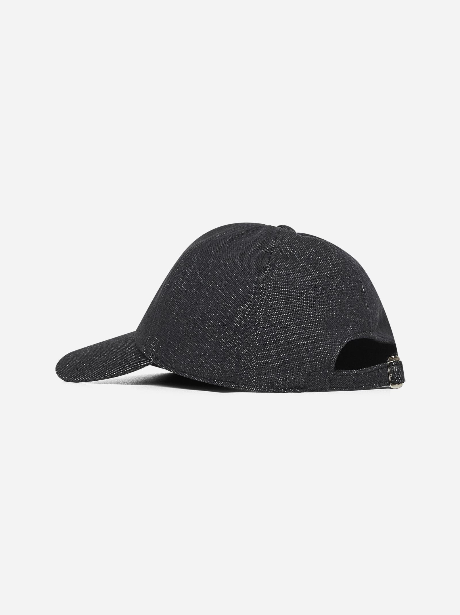 キャップ Fendi Black Denim Baseball Cap Fendi Black Denim Baseball Cap for Men | Lyst