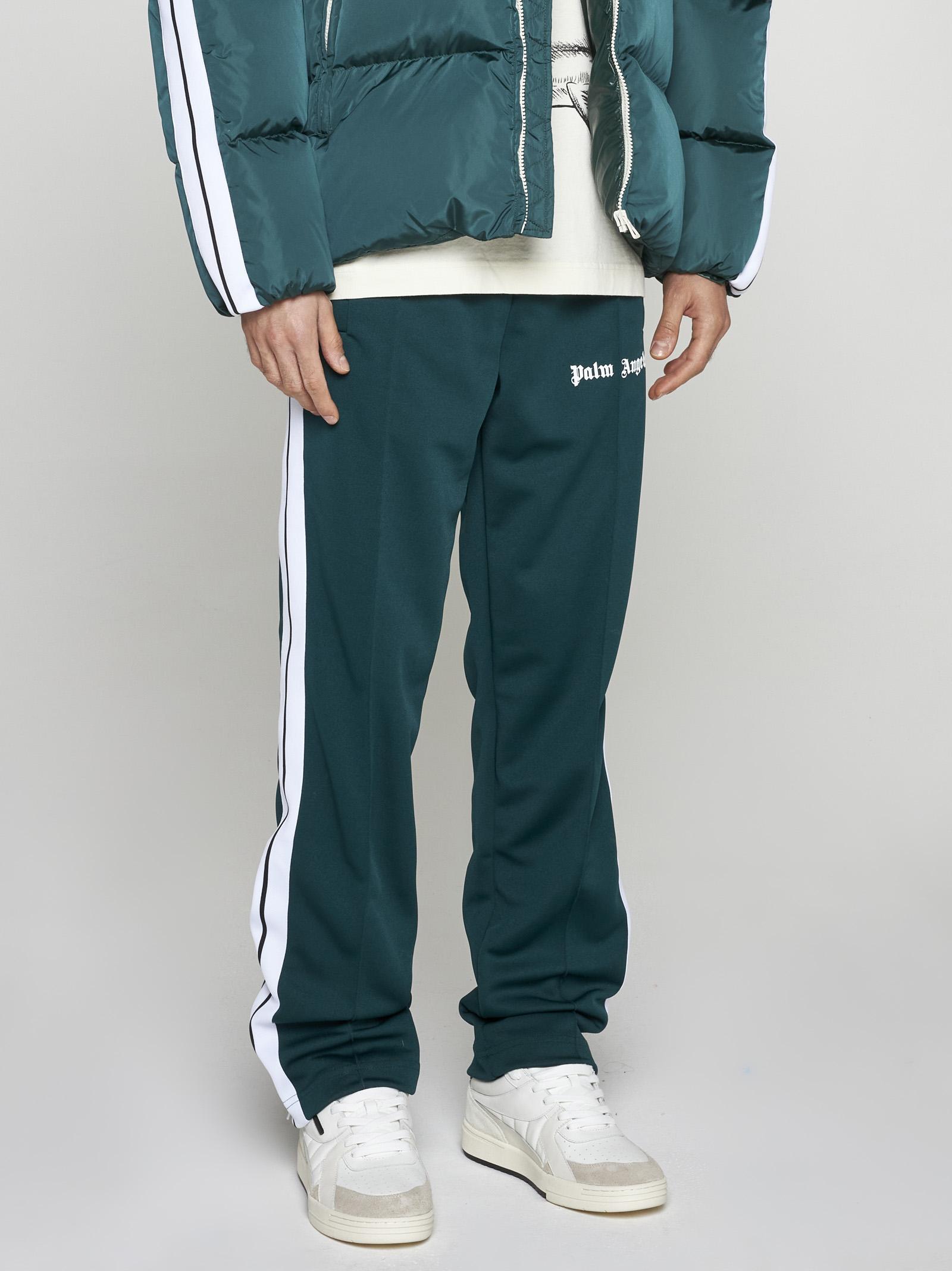 Palm Angels Logo Track Pants in Green for Men | Lyst