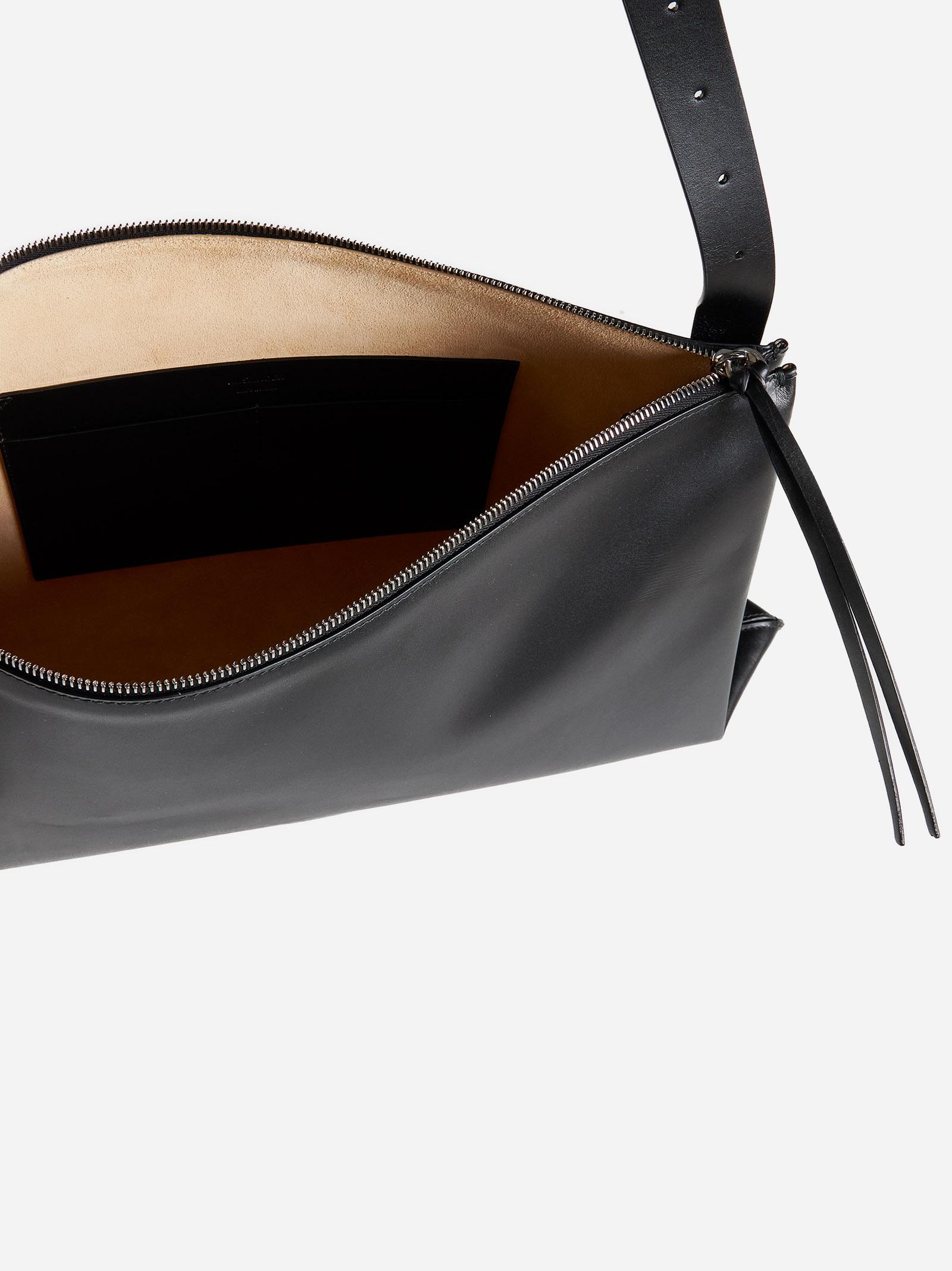 ショルダーバッグ・ポシェット Jil Sander Ivory Leather Small Empire Shoulder Bag Jil Sander Small Empire Shoulder Bag | Black | FARFETCH