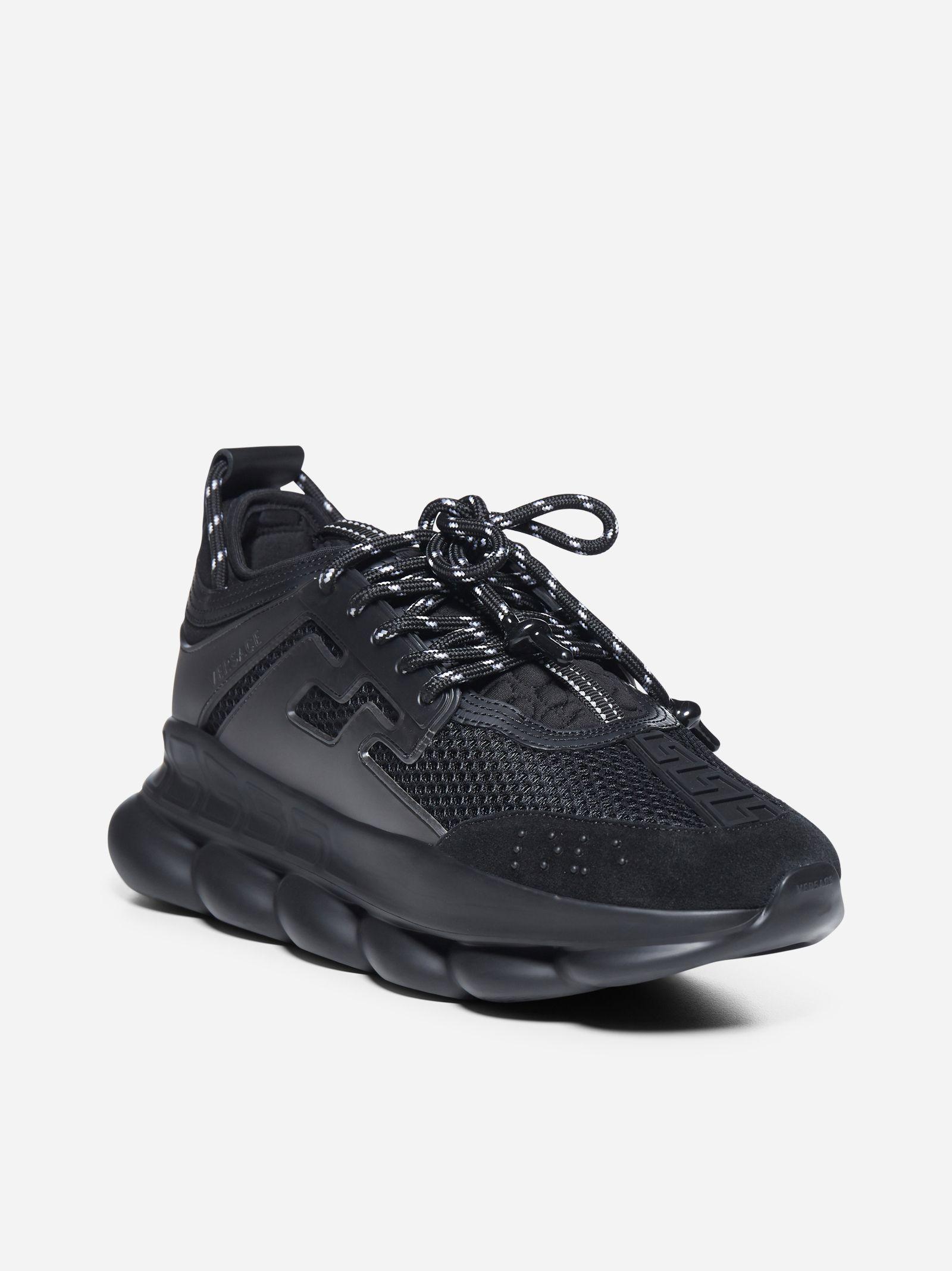 black chain reaction sneakers