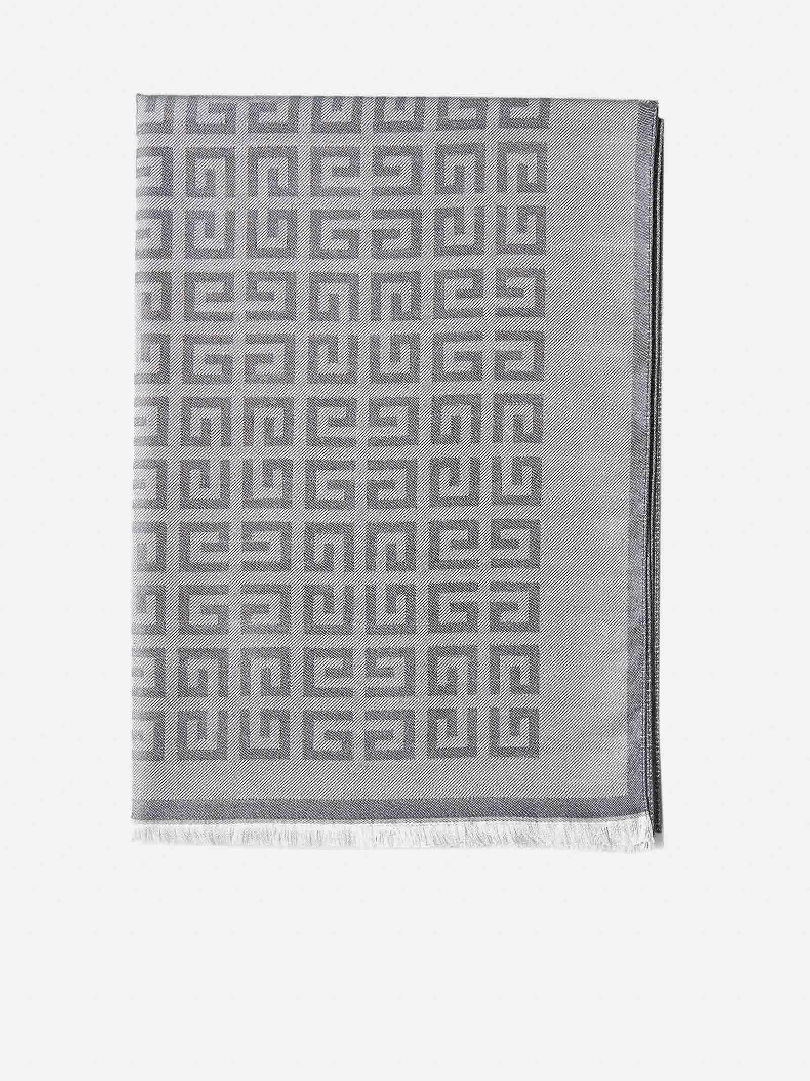 Wool And Cashmere Logo Scarf in Beige - Givenchy