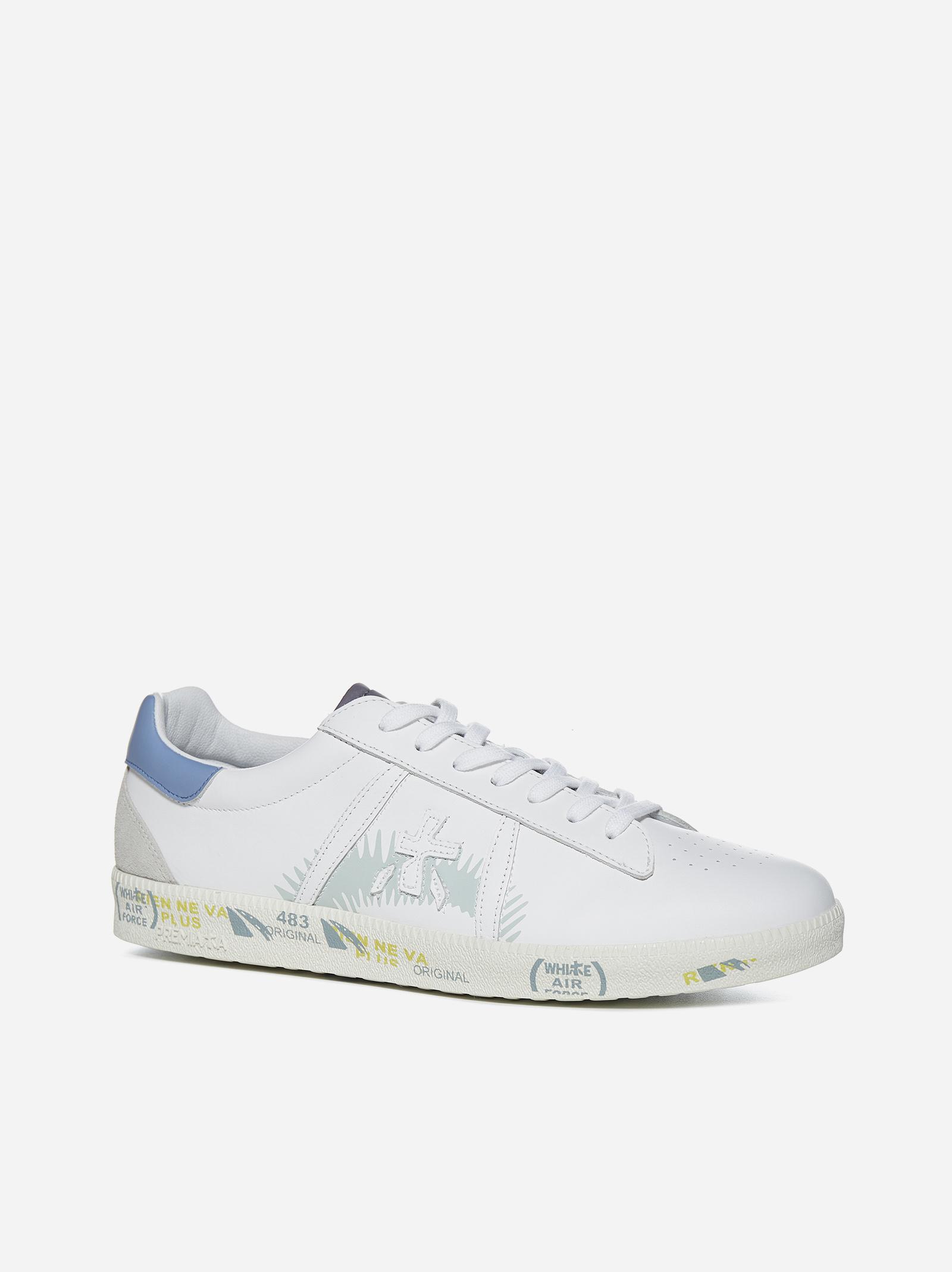 Premiata Andy Leather Sneakers in White for Men | Lyst