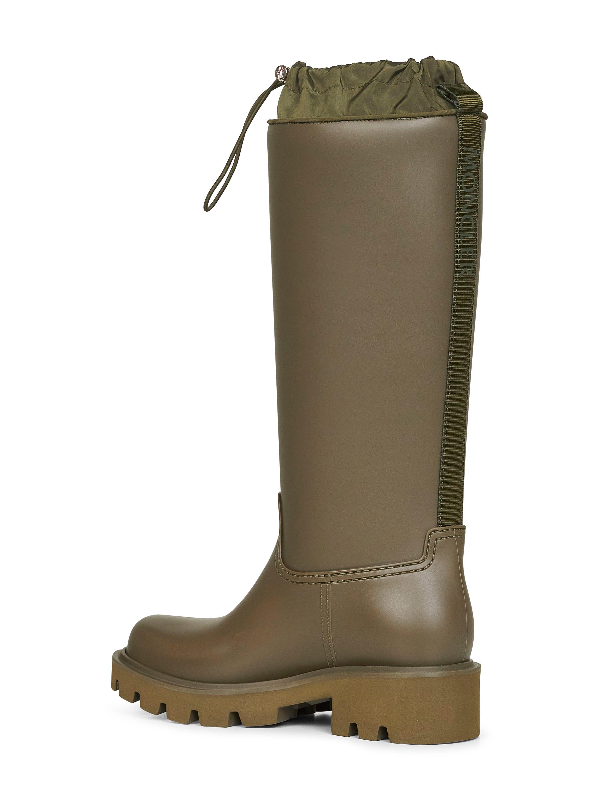 ミドルブーツ Moncler Kickstream High Rubber Rainboots Kickstream High rain boots in black - Moncler | Mytheresa