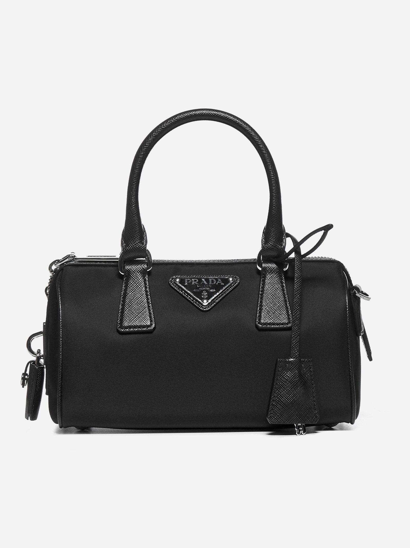 Prada Re-edition 2005 Nylon And Saffiano Leather Bag in Black