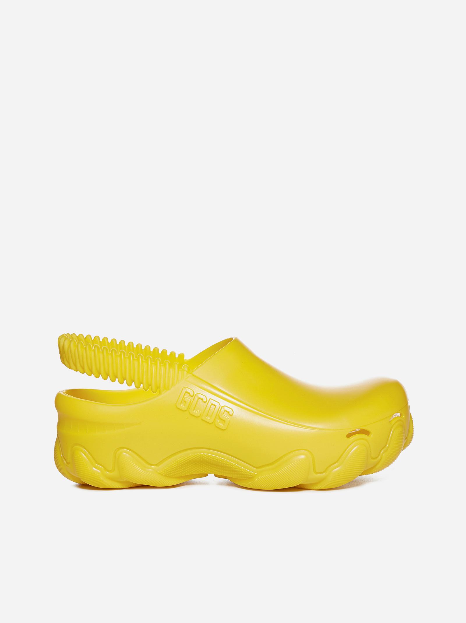 Gcds Ibex Rubber Clogs in Yellow Lyst