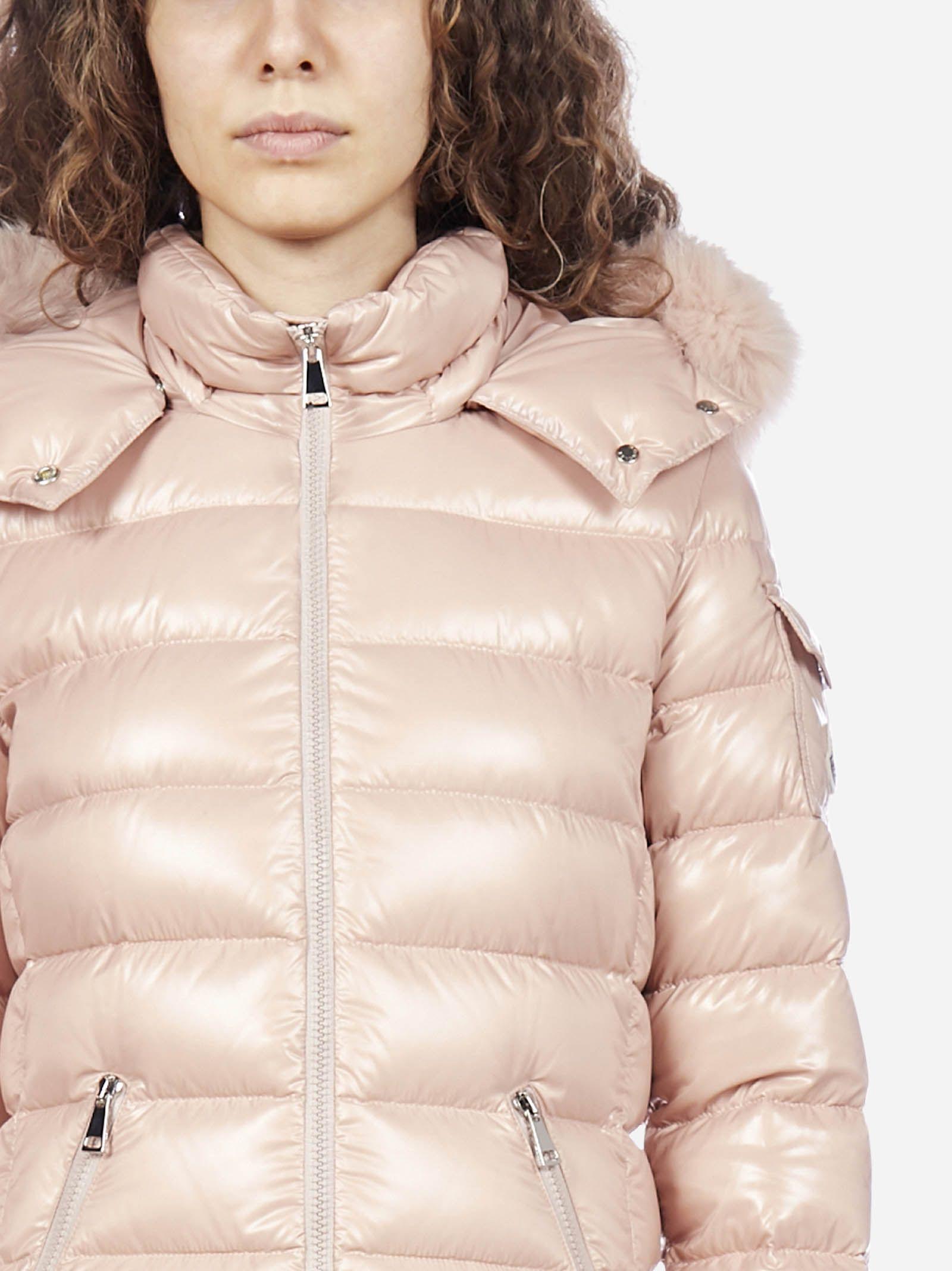 Moncler Badyfur Jacket in Pink | Lyst