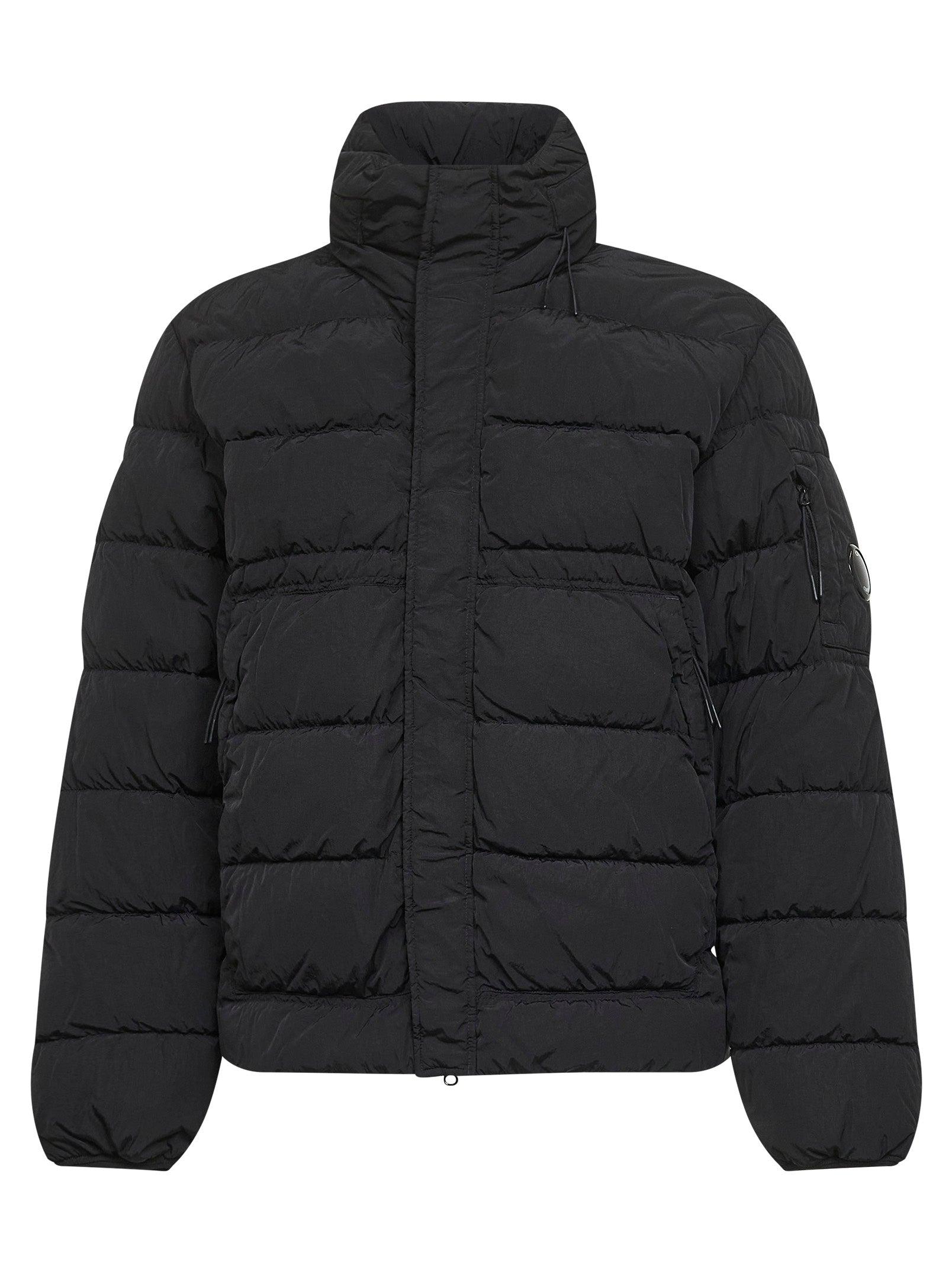 C.P. Company Chrome-R Hooded Down Jacket in Black for Men | Lyst