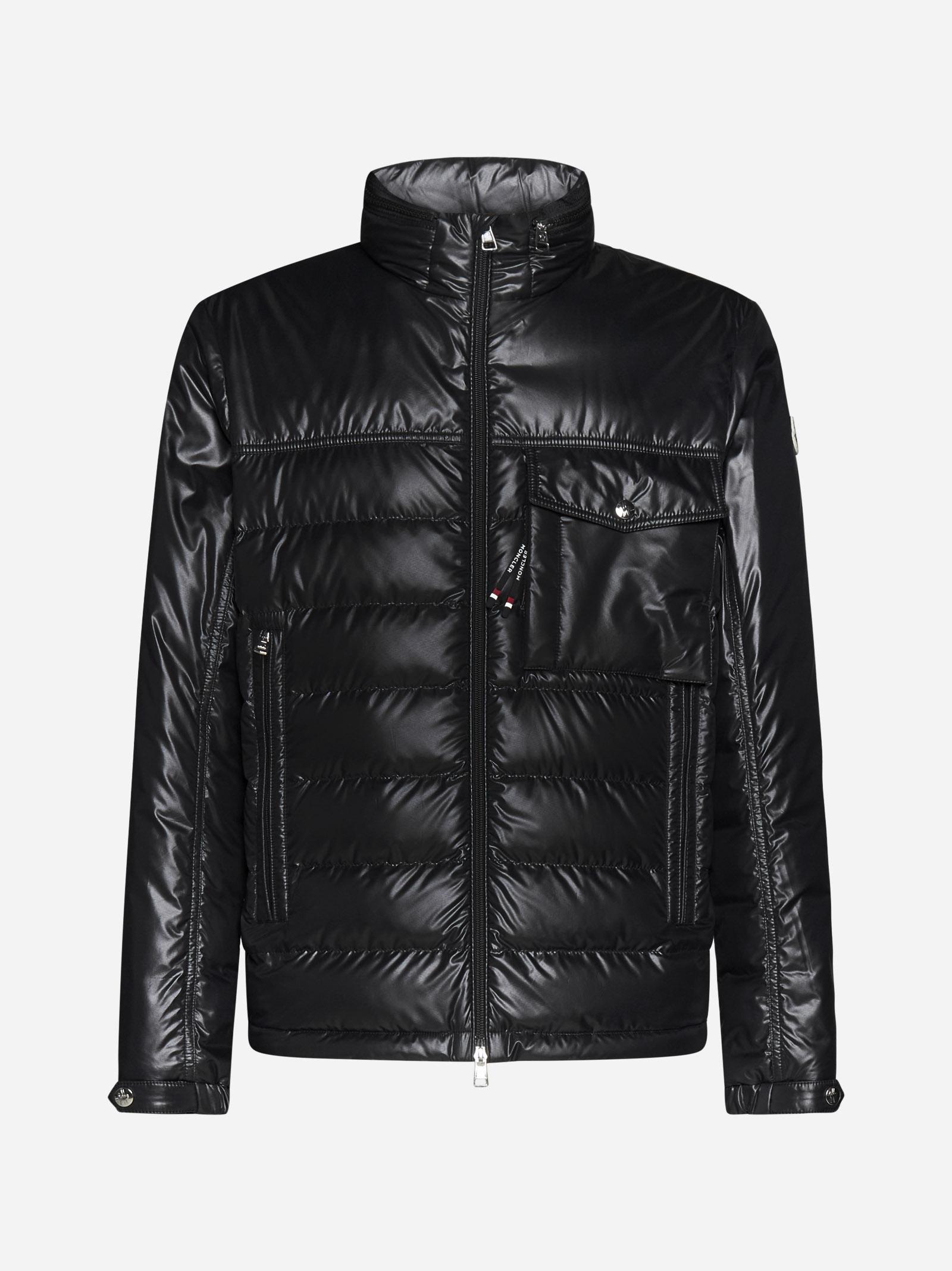 Moncler Malpas Quilted Nylon Down Jacket in Black for Men | Lyst