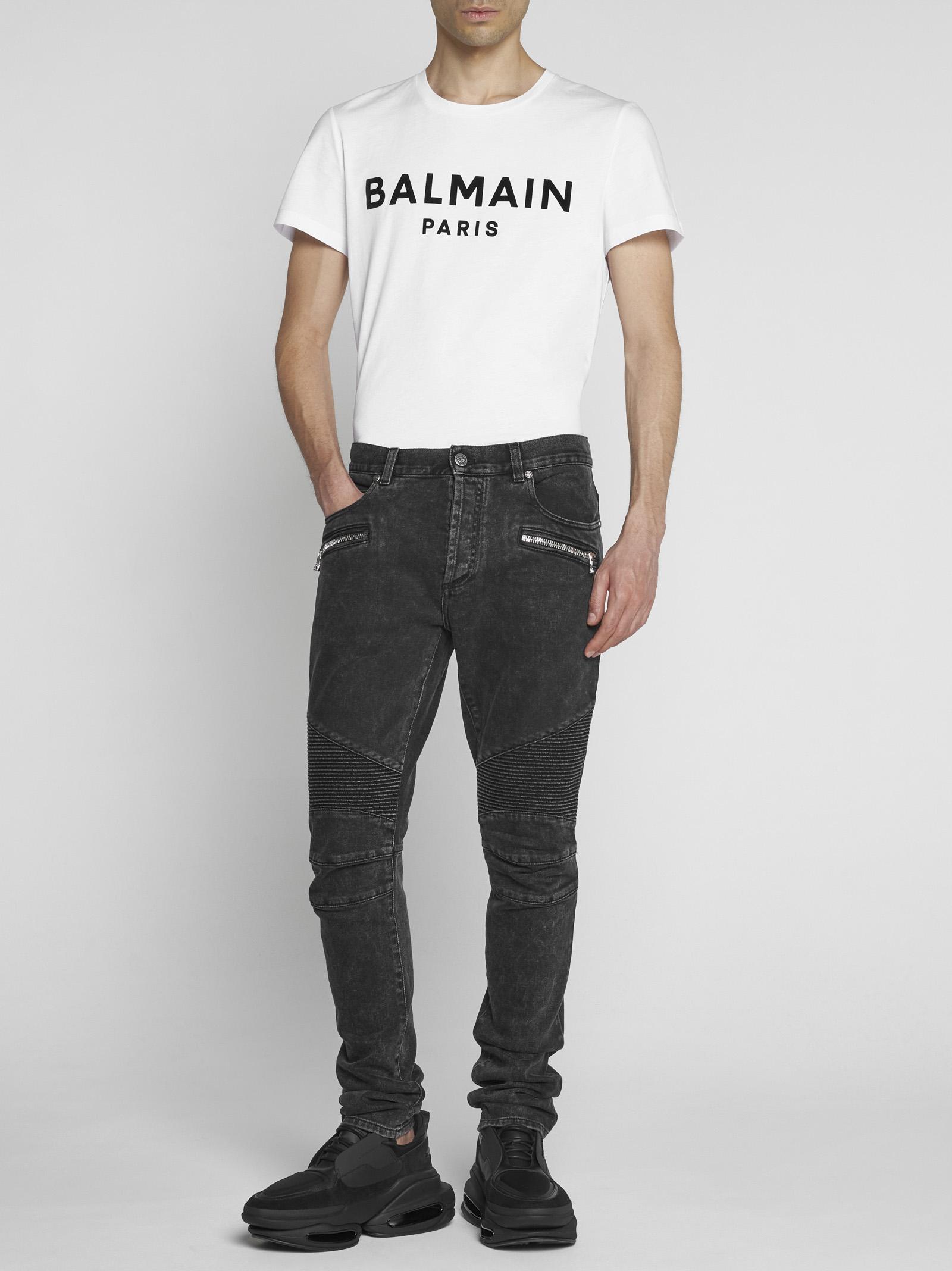 Balmain Biker Style Slim-fit Jeans for Men | Lyst