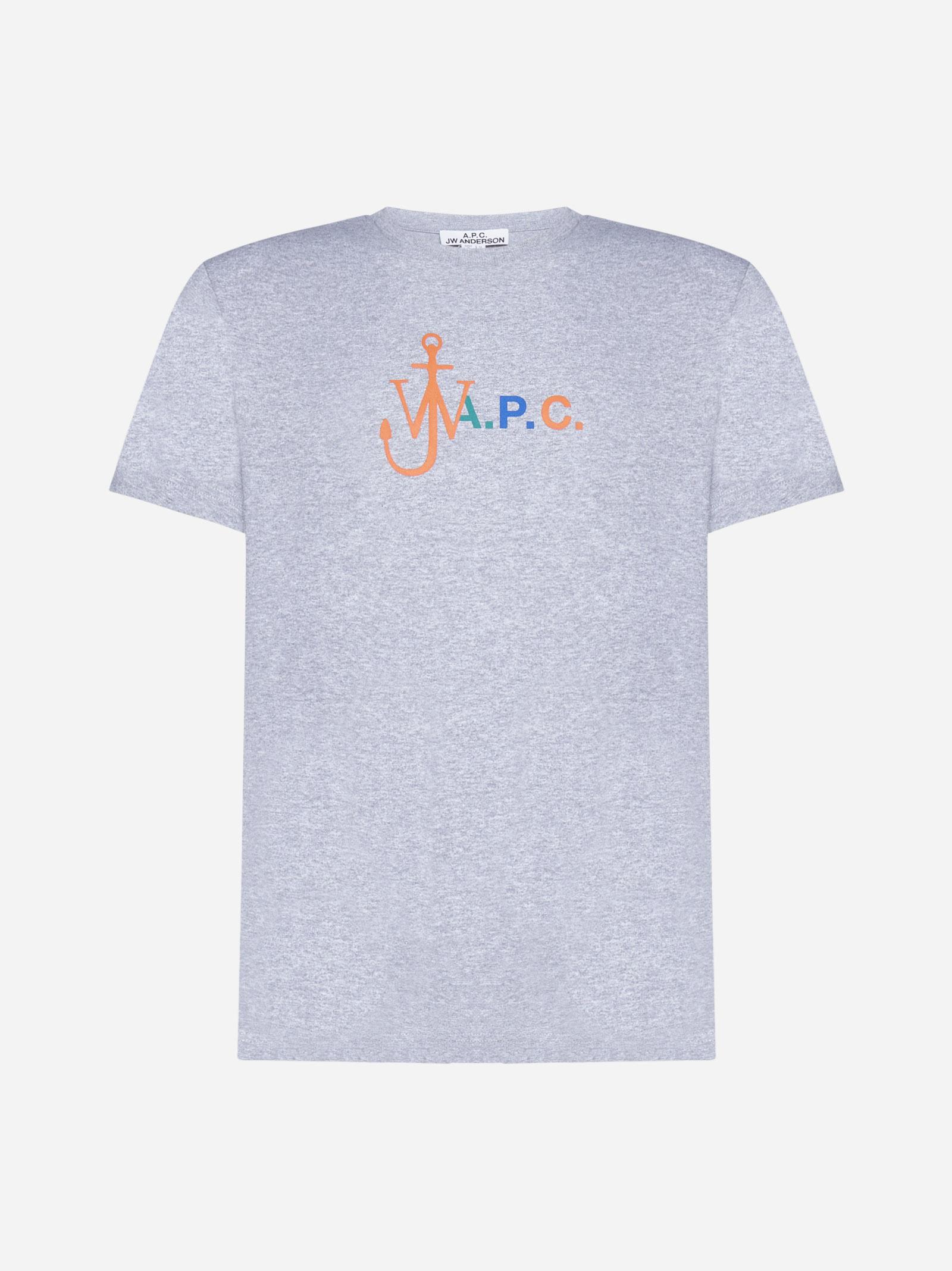 A.P.C. X Jw Anderson Anchor Cotton T-shirt in Blue for Men | Lyst