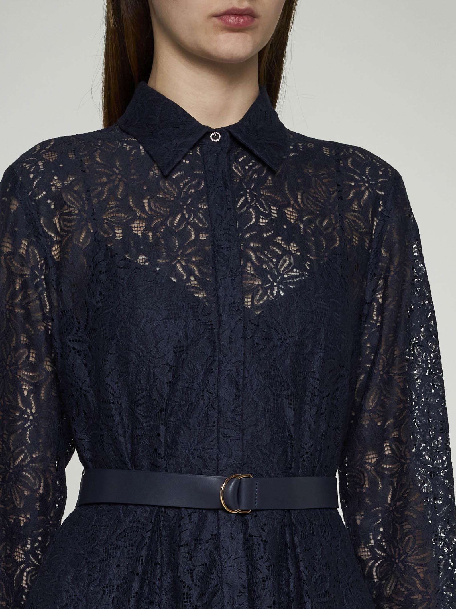 【送料&関税込】Max Mara Studio Flared Lace Shirt Dress Max Mara Max Mara Studio Canada Lace Shirt Dress - Shirts
