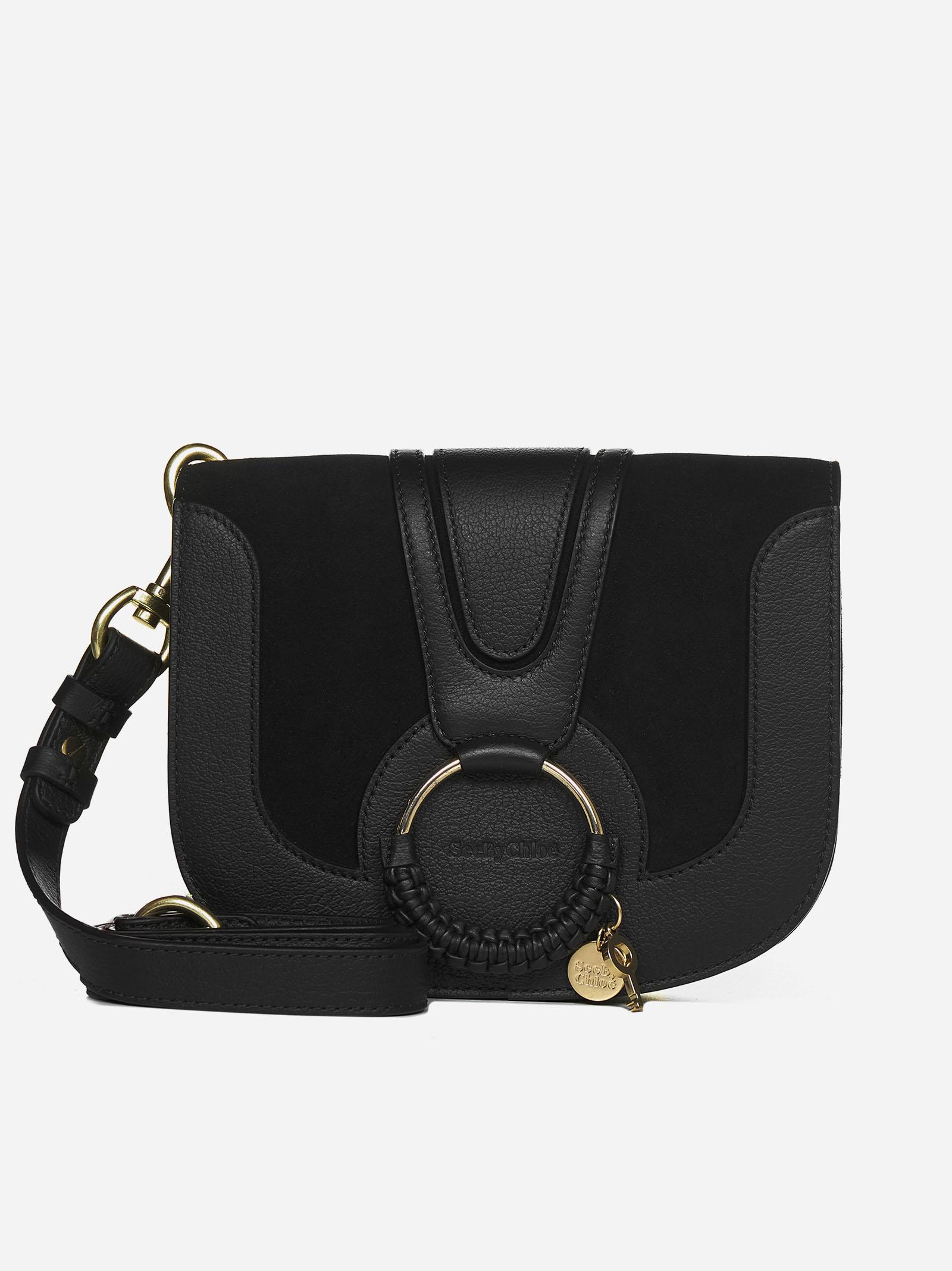 See By Chloé Hana Leather And Suede Crossbody Bag in Black - Save 17% | Lyst