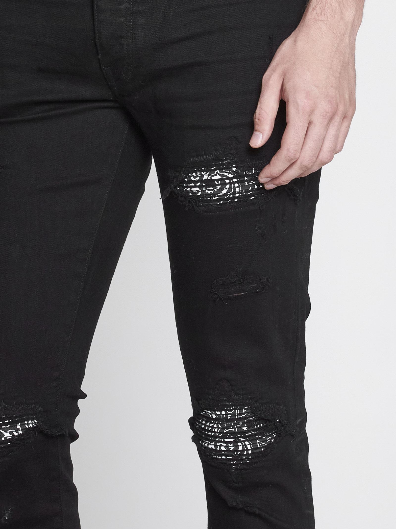 Amiri Mx1 Bandana Jeans in Black for Men | Lyst