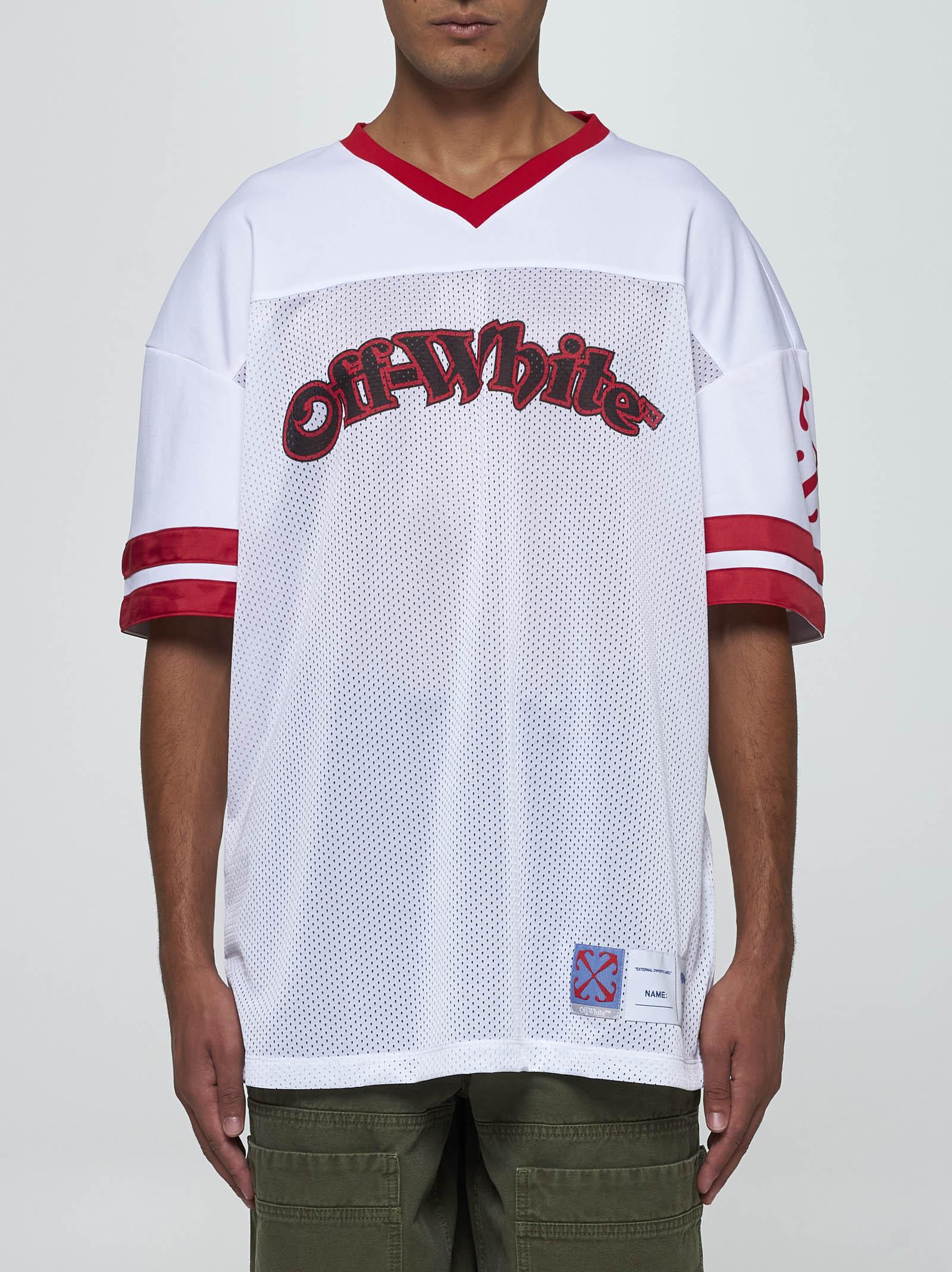 off-whiteロゴメッシュTシャツ