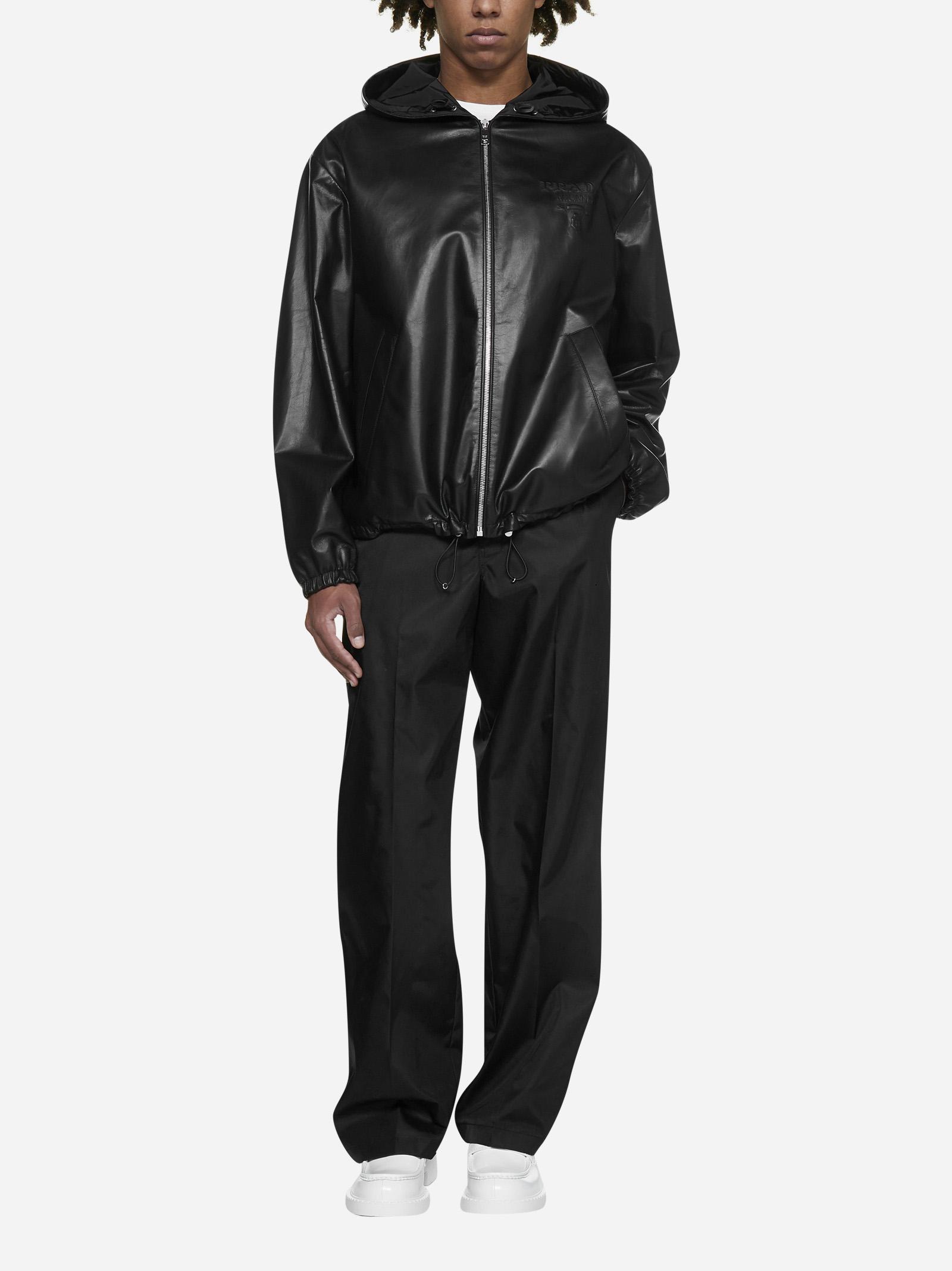 Prada top leather jacket