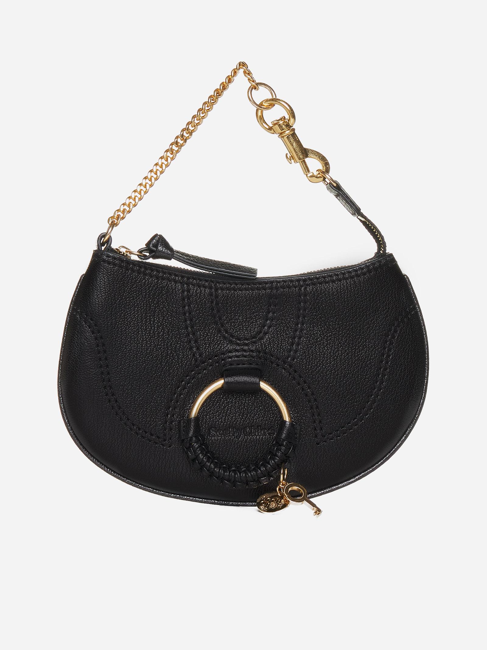 See By Chloé Hana Leather Shoulder Bag in Black | Lyst
