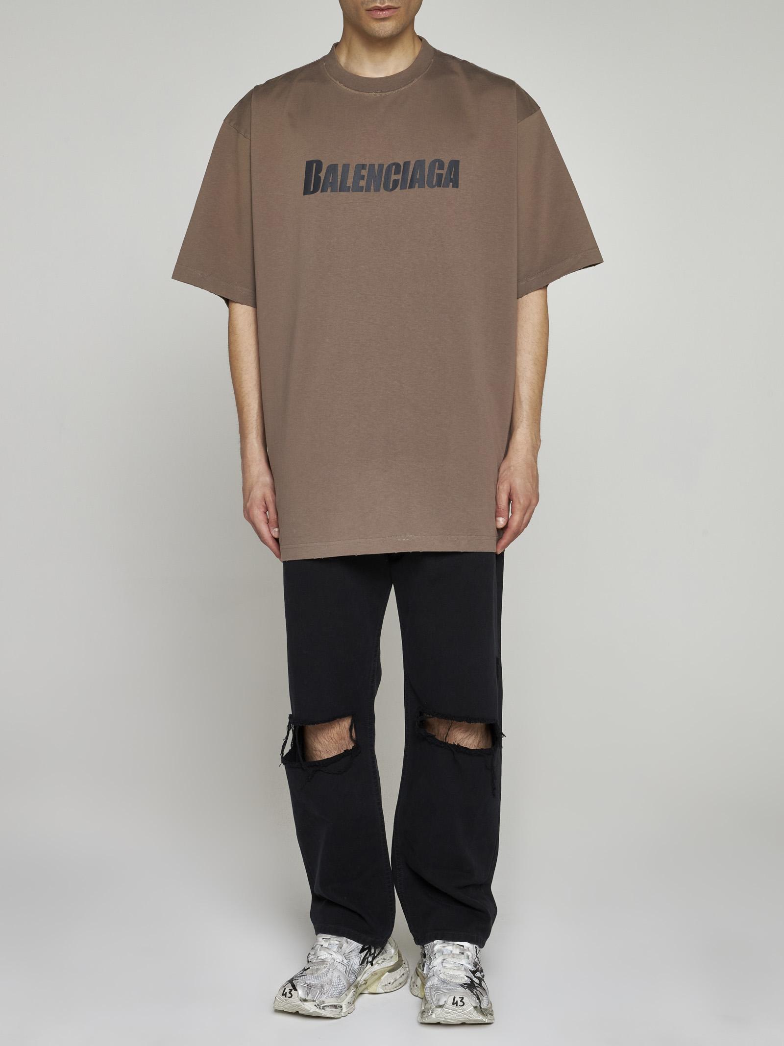 Balenciaga Logo Cotton T-shirt for Men | Lyst