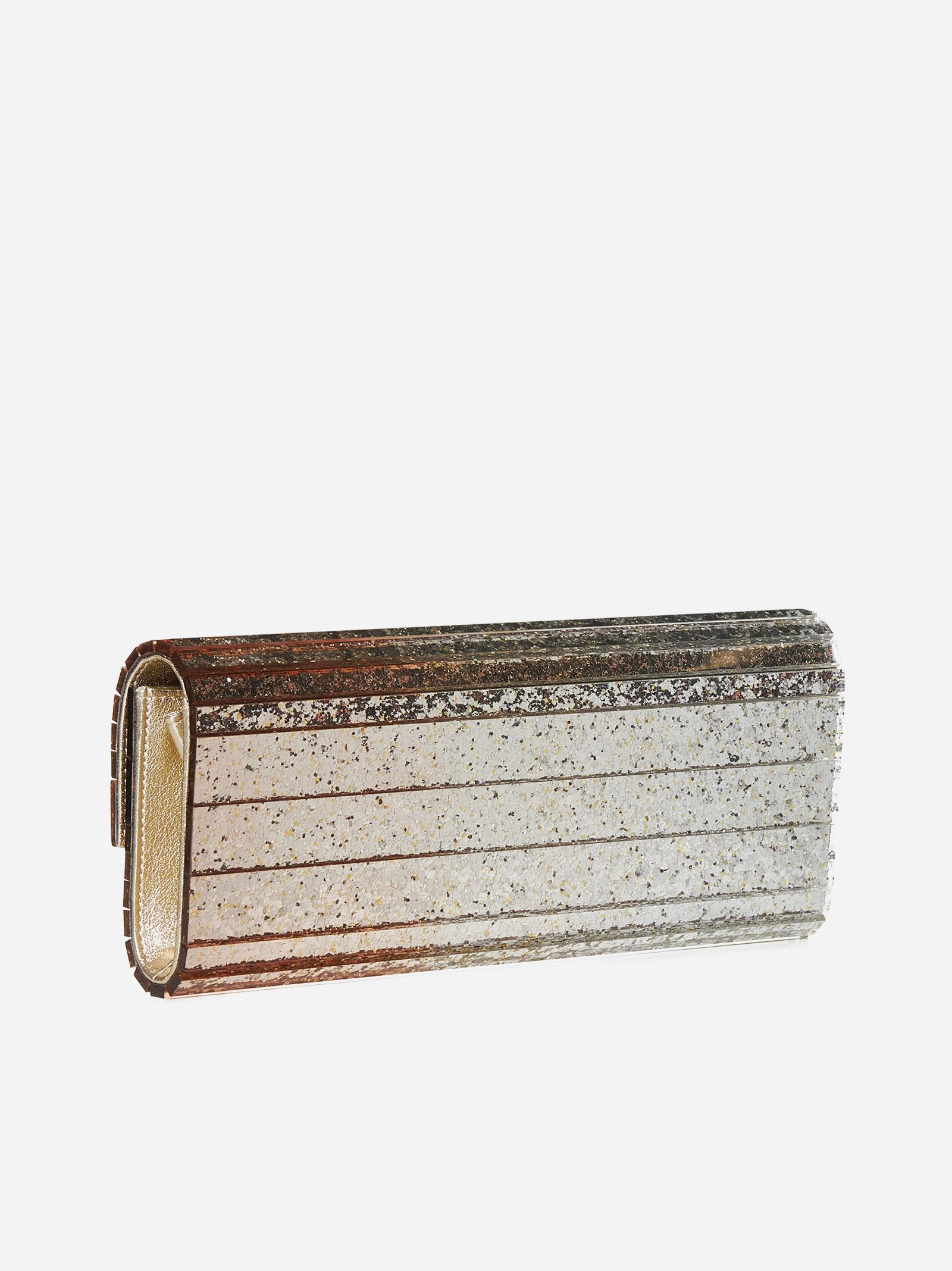 Jimmy Choo Sweetie Glitter Plexi Clutch Bag Lyst