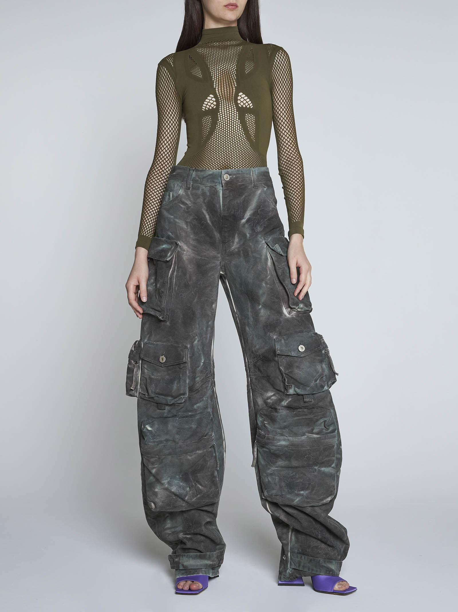 The Attico Fern Camouflage Cotton Cargo Pants | Lyst
