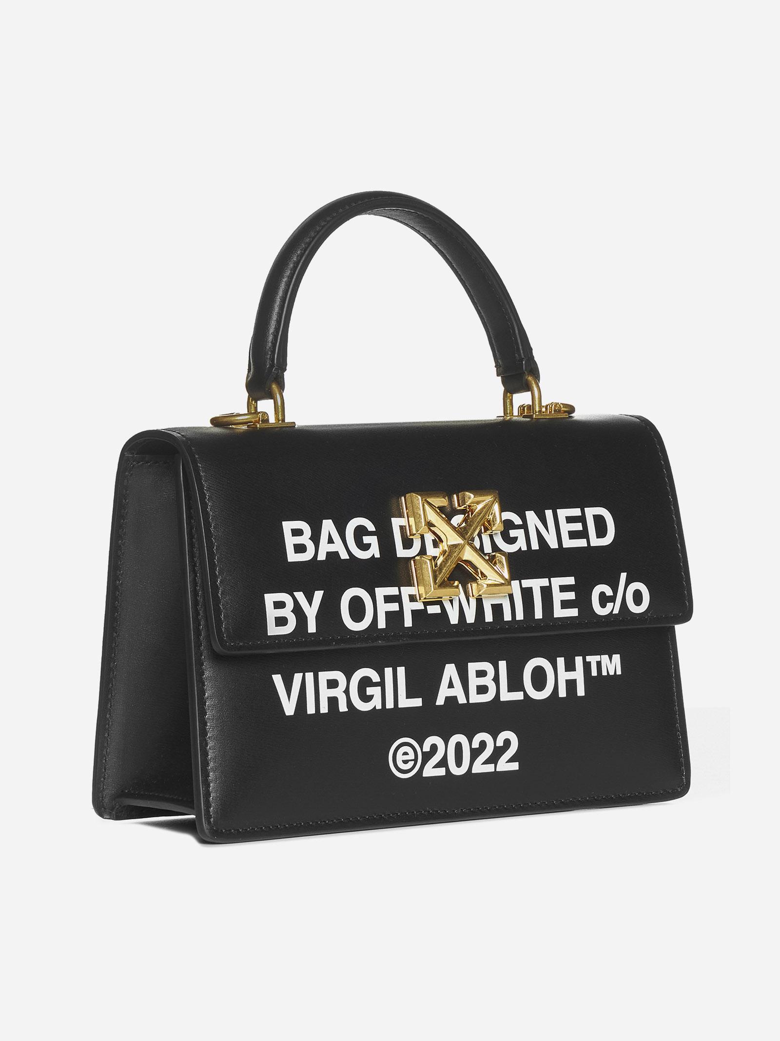 💖 💯 Authentic Off-White Jitney Quote 1.4 “Virgil Was Here” Black