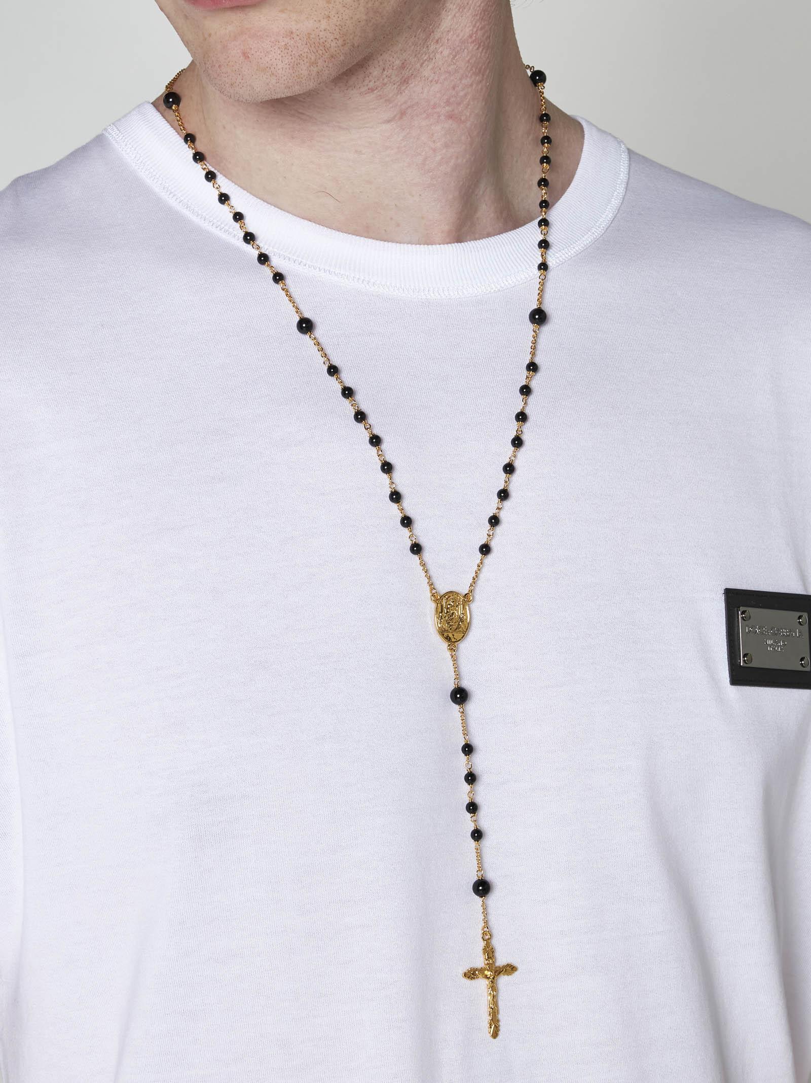 Gabbana Rosary Necklace Dolce Gabbana Jewelry Mens Dolce