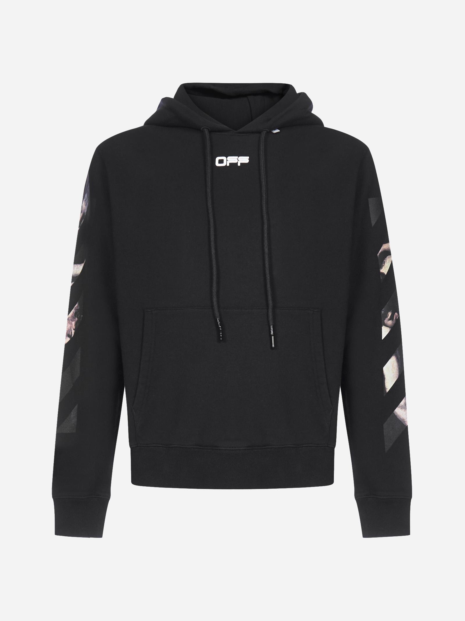 Off-White c/o Virgil Abloh Off-white caravaggio Arrows Print Hoodie in  Black for Men | Lyst