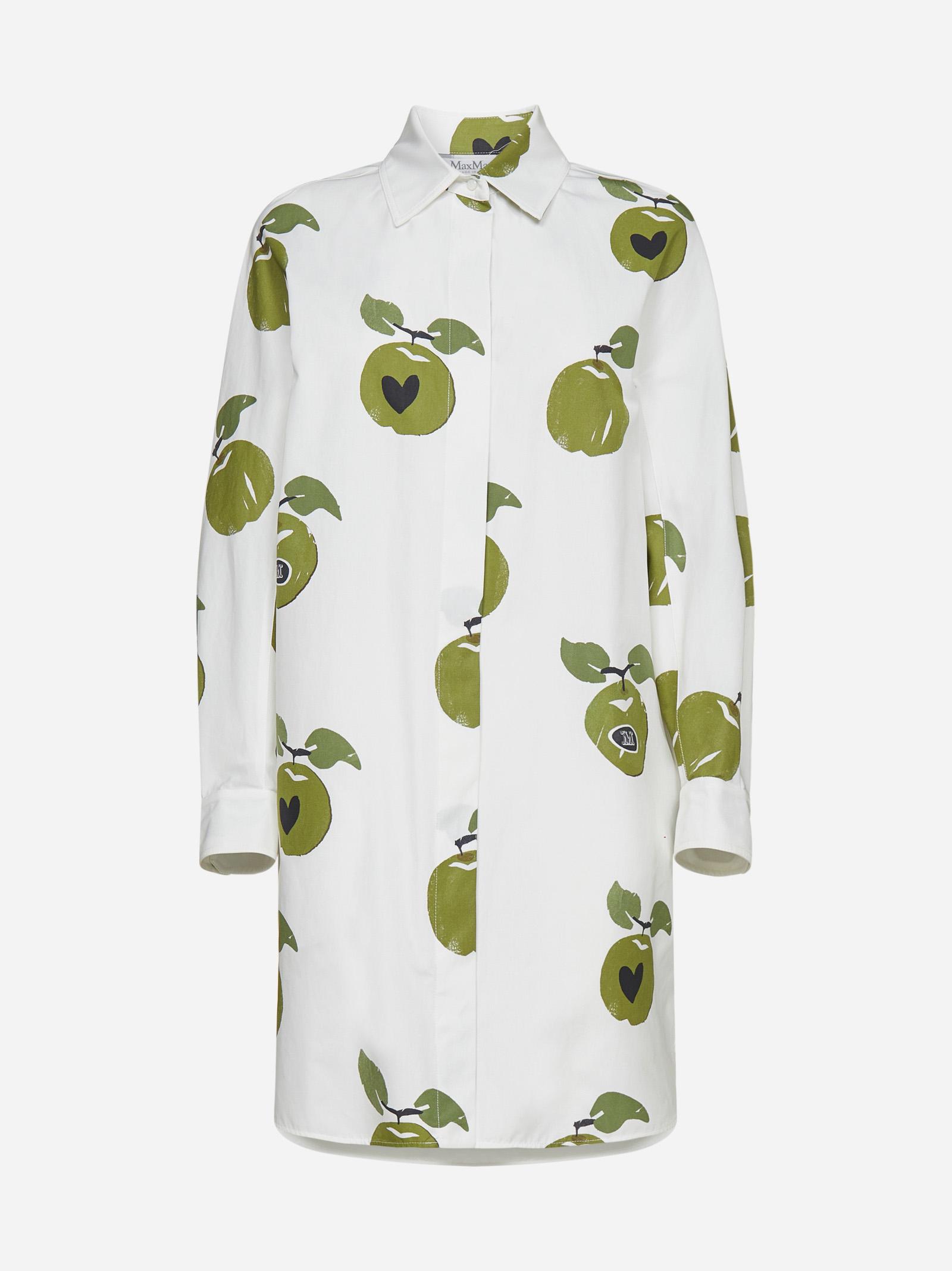 Max Mara Osella Caper Print Cotton Shirt Dress | Lyst