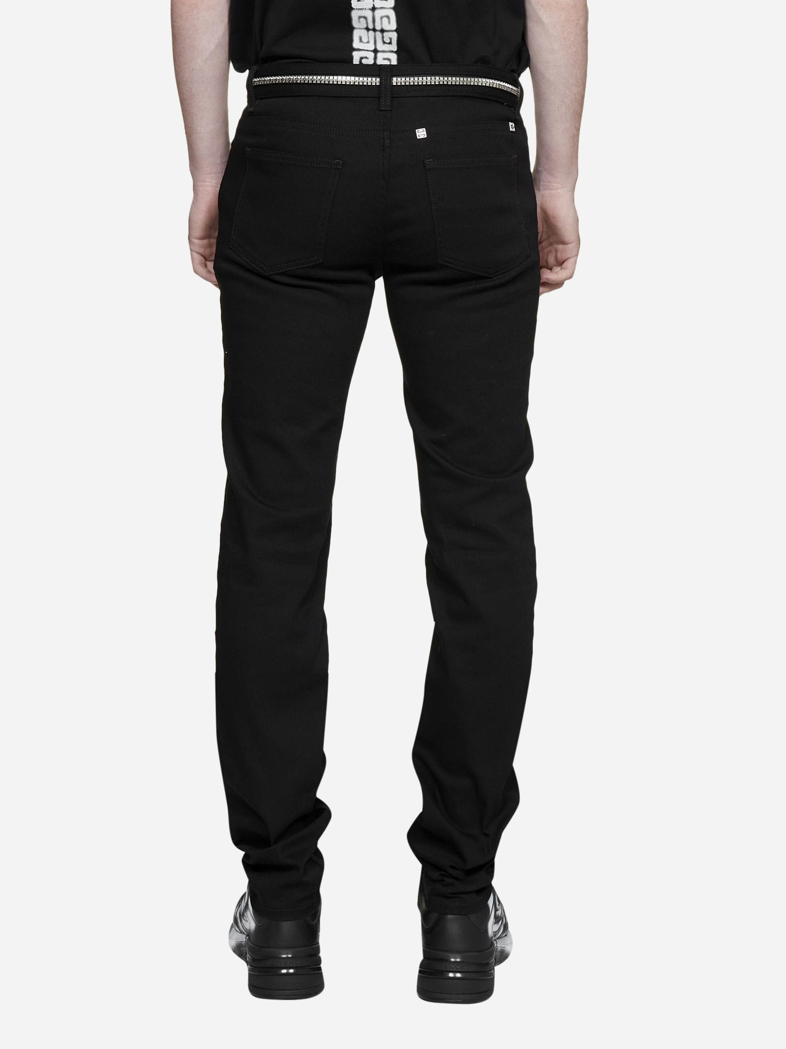 Givenchy 4g Logo Studded Skinny Jeans in Black | Lyst
