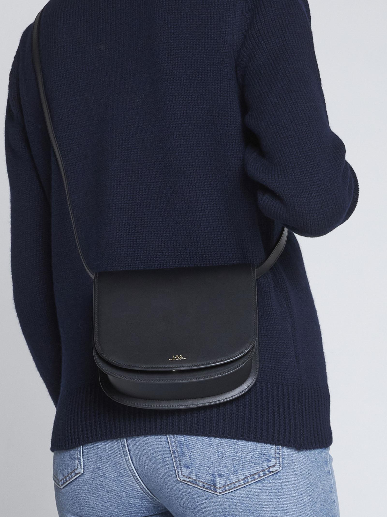 A.P.C. Dina Leather Bag in Black | Lyst