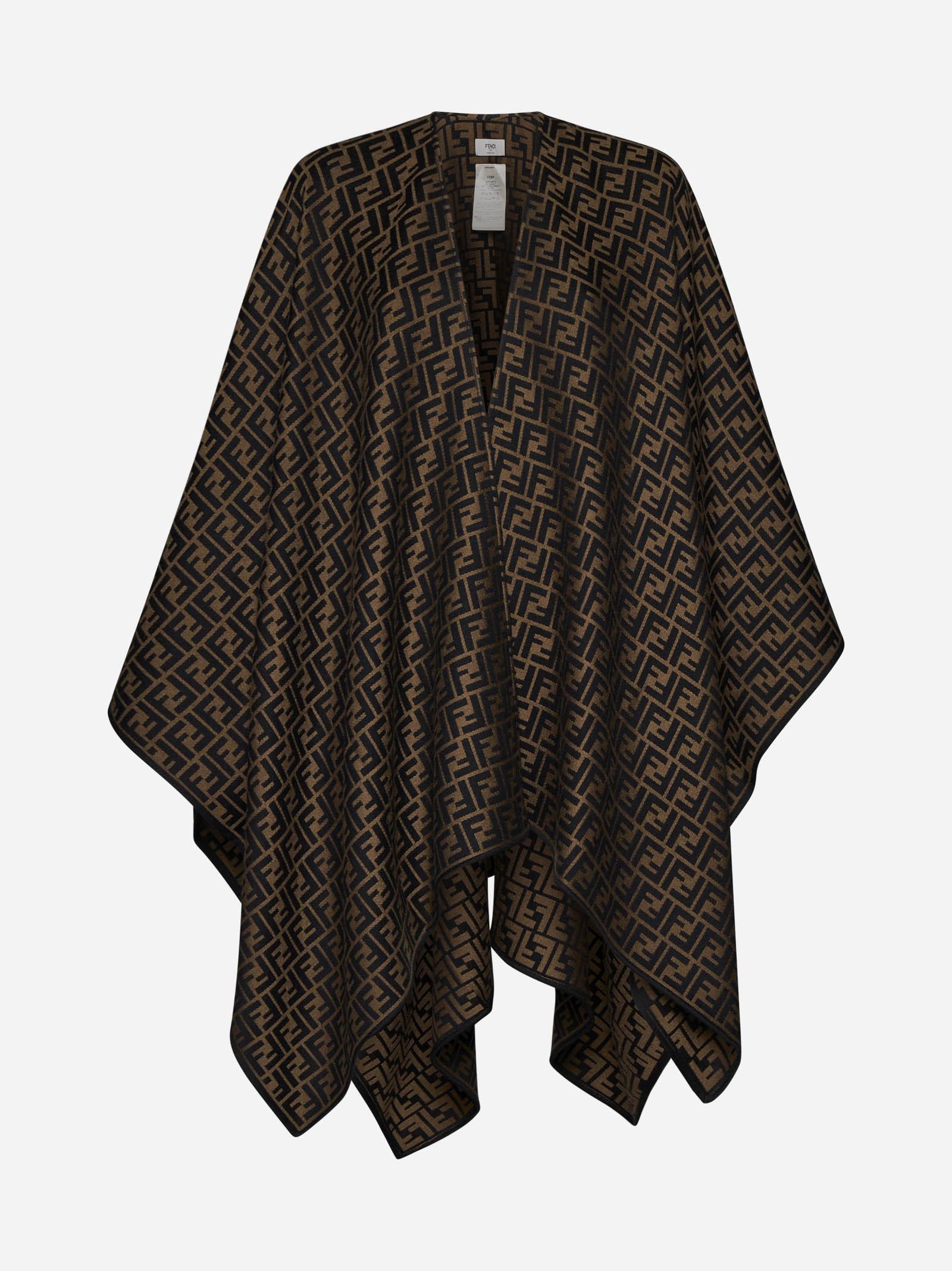 Fendi wool cheap poncho