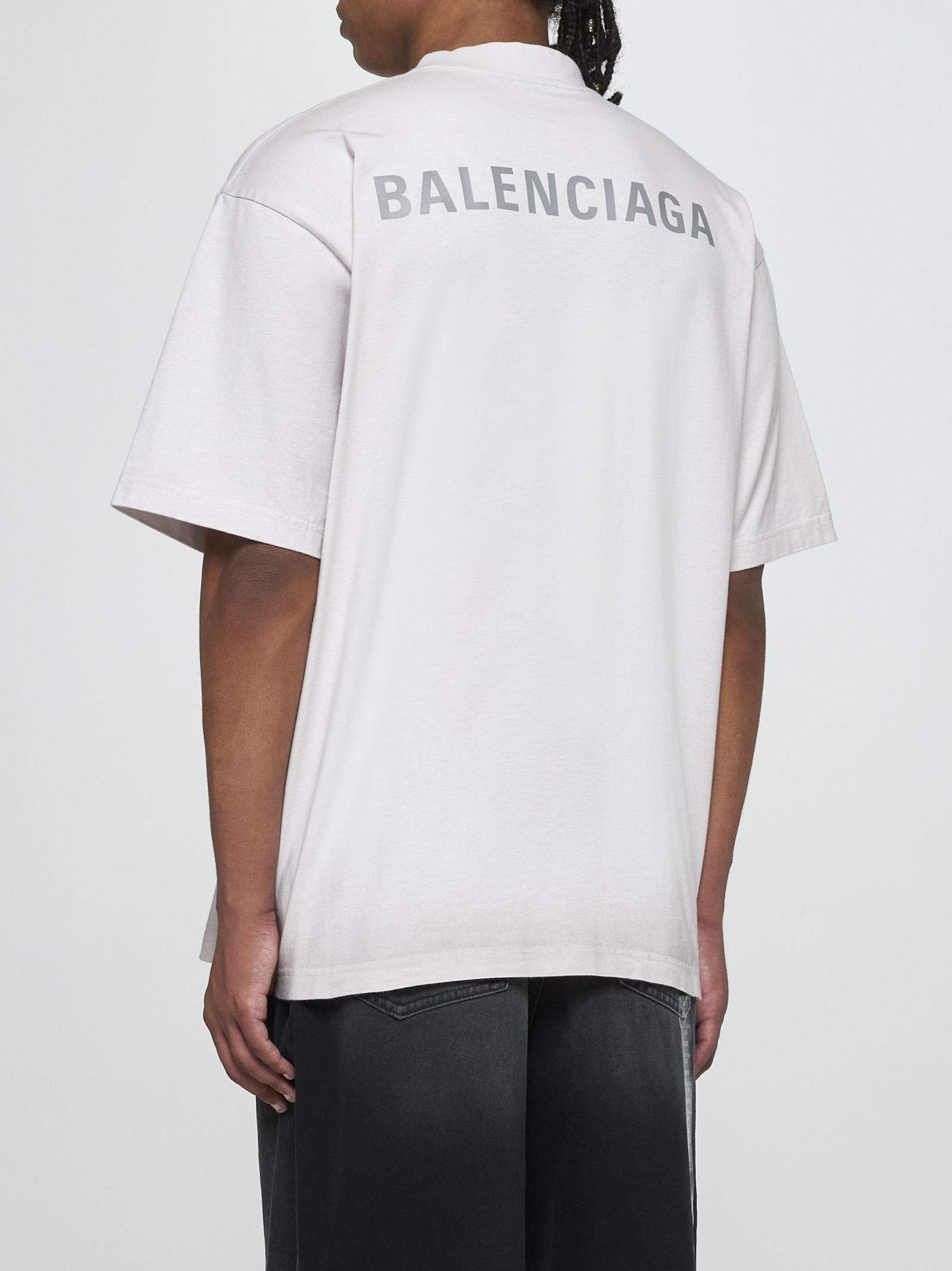 Balenciaga white tee shirt sale