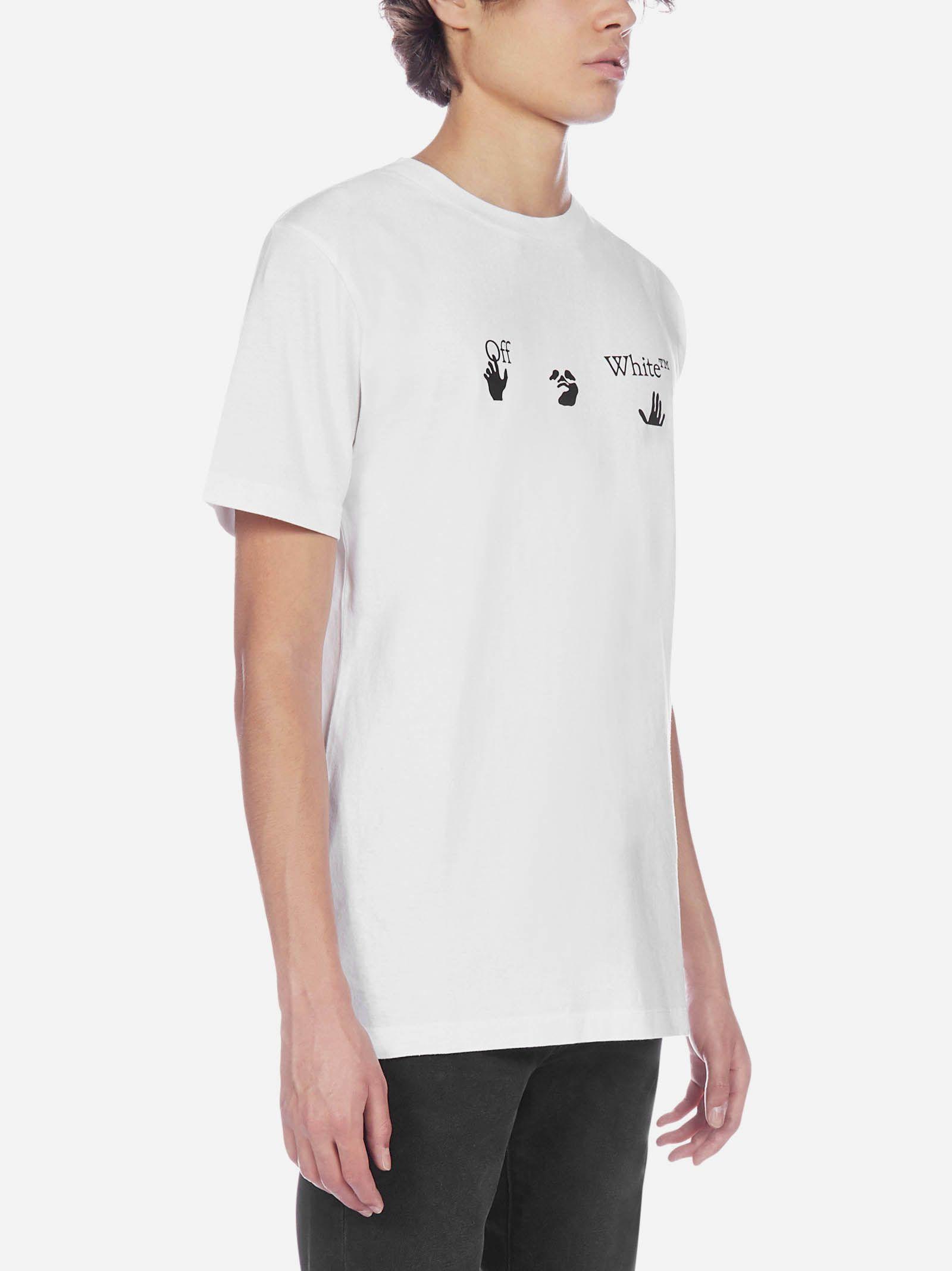 Off white logo slim tee online