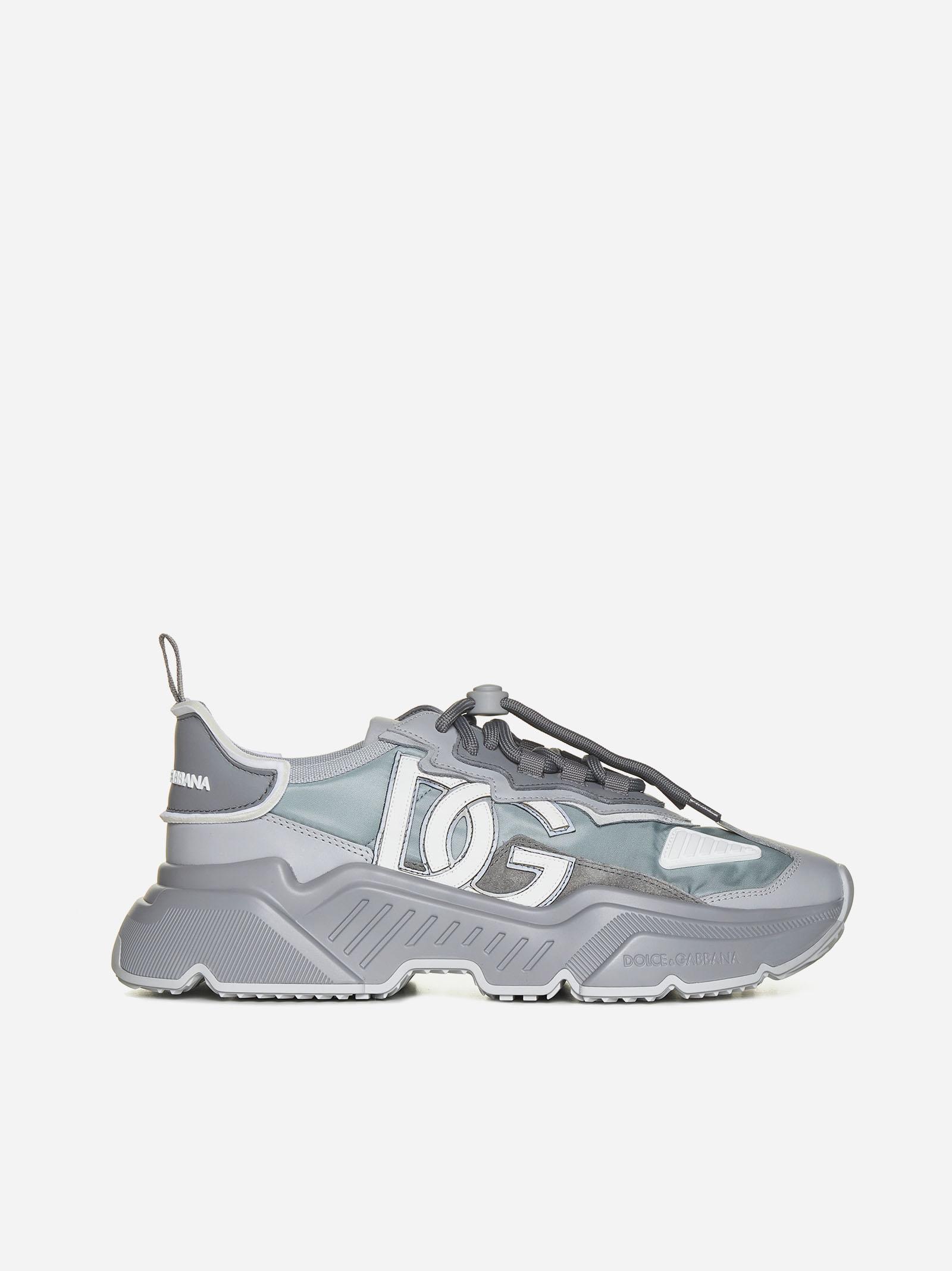 Dolce & Gabbana Day Master Nylon And Leather Sneakers in