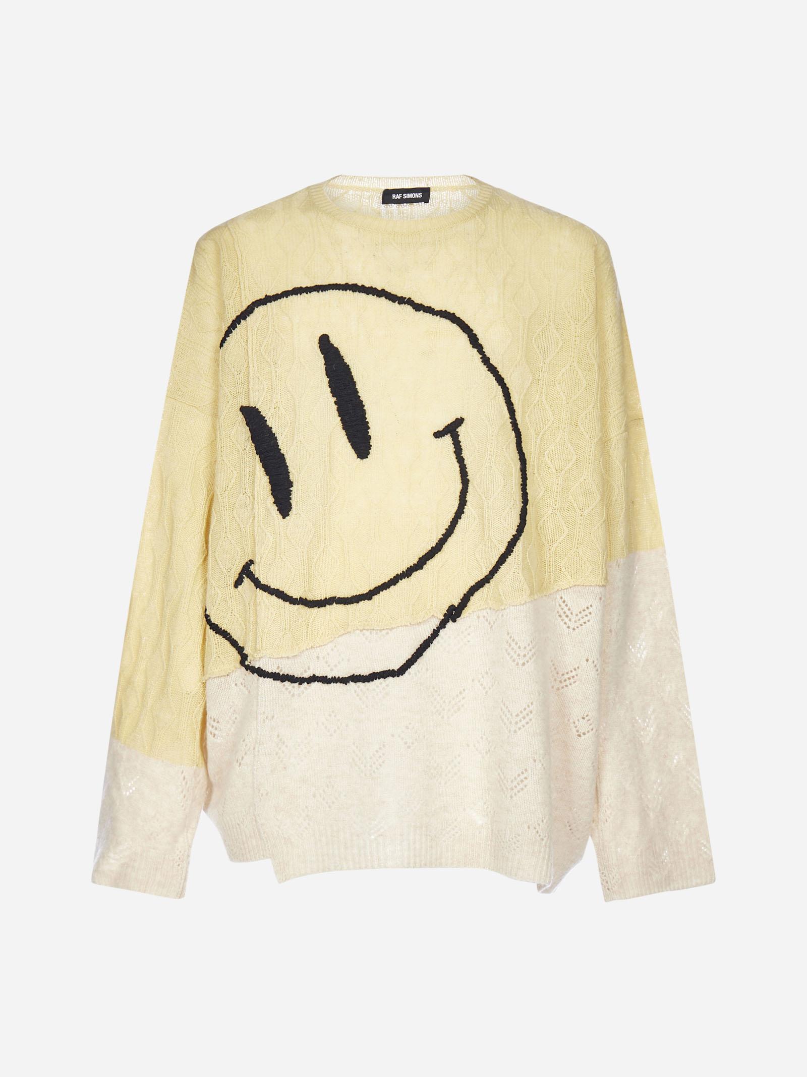 sweater with smiley face