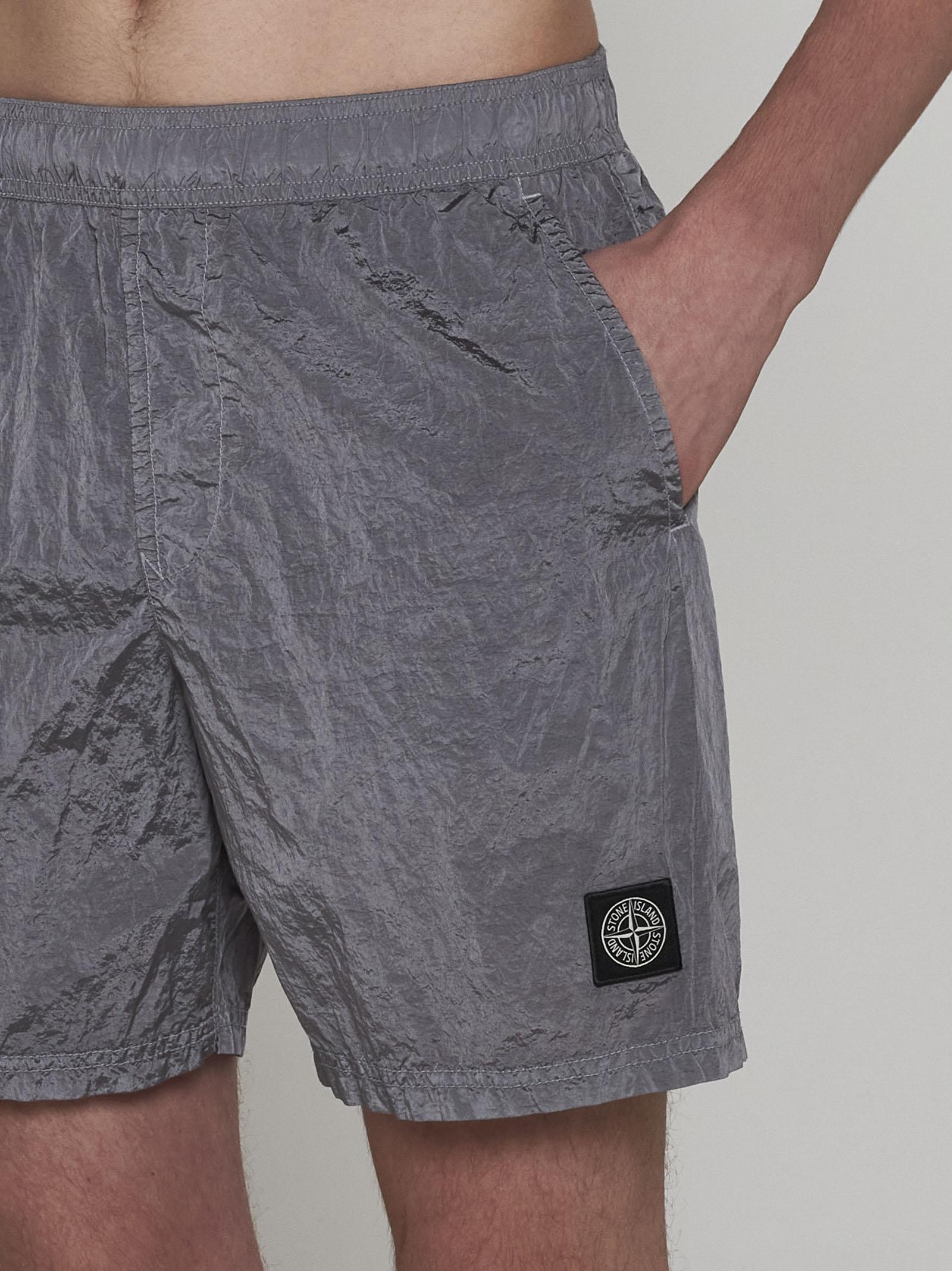 Stone island shop swim shorts grey