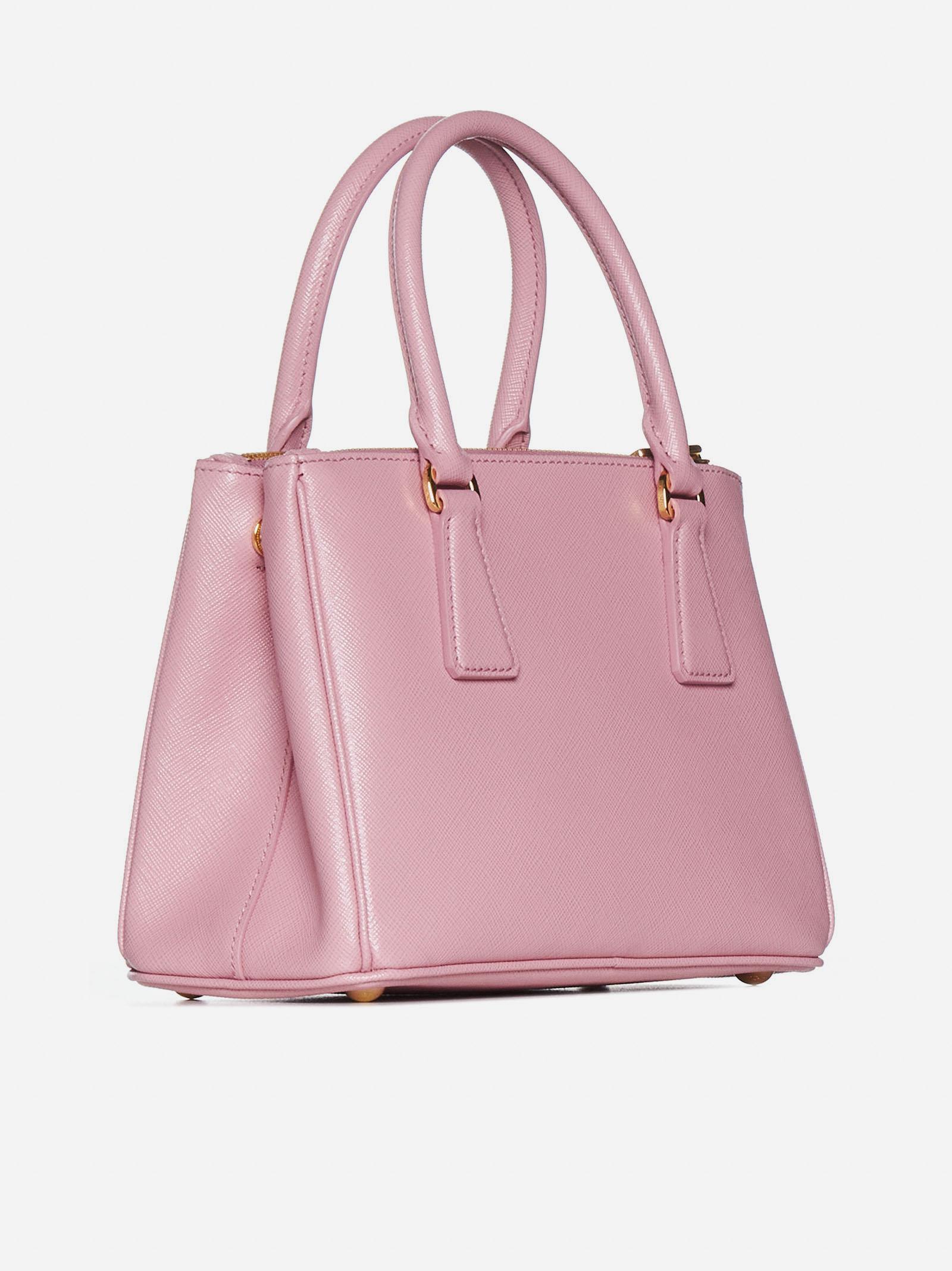 Prada Galleria Small Saffiano Leather Bag in Pink