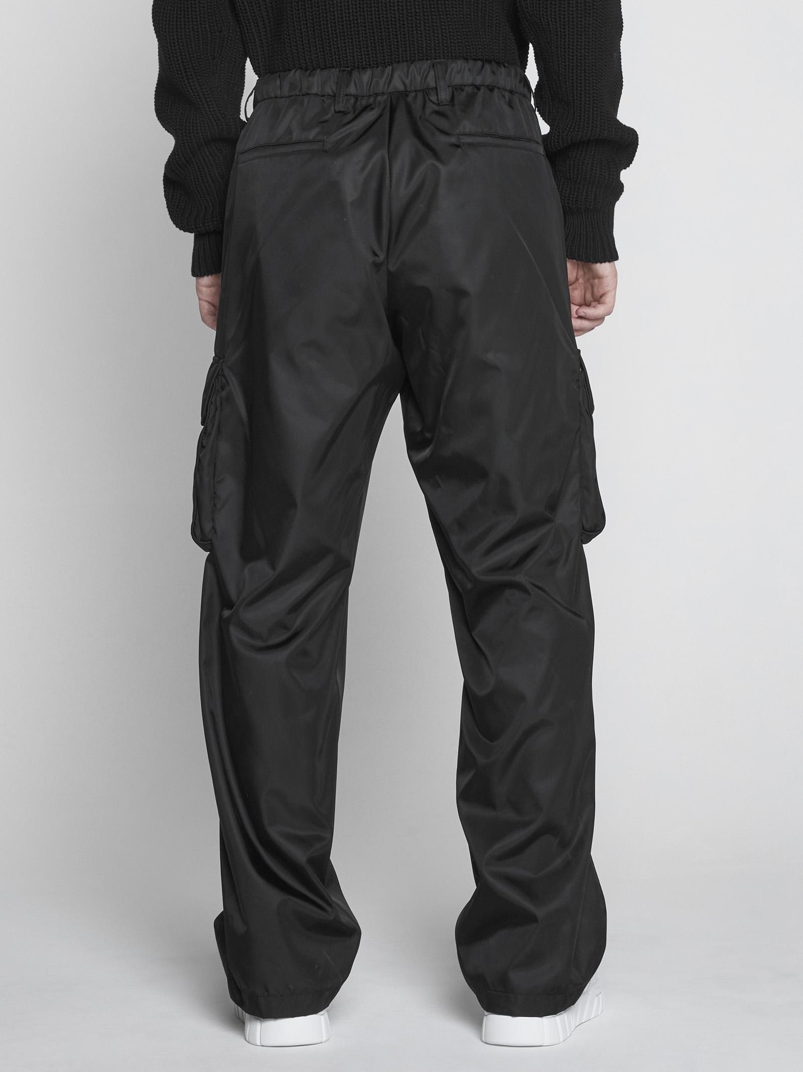 Prada Re-nylon Cargo Pants in Black for Men | Lyst