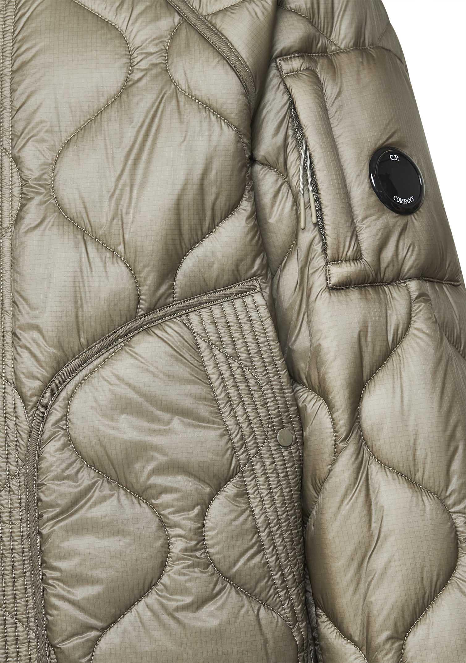 C.P. Company Padded Hooded Liner Down Jacket in Gray for Men | Lyst