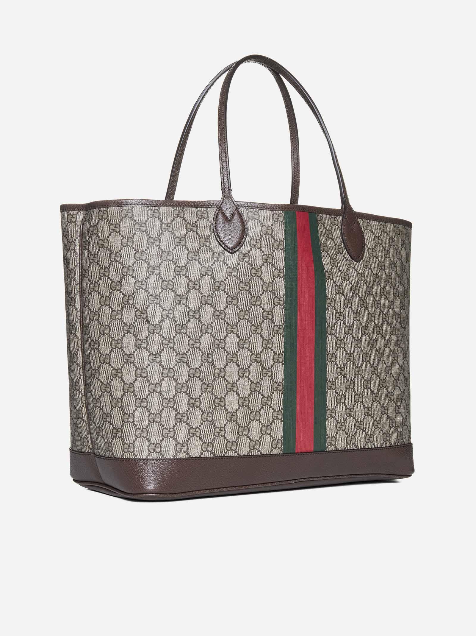 Gucci Ophidia GG Large Tote Bag in Brown | Lyst UK