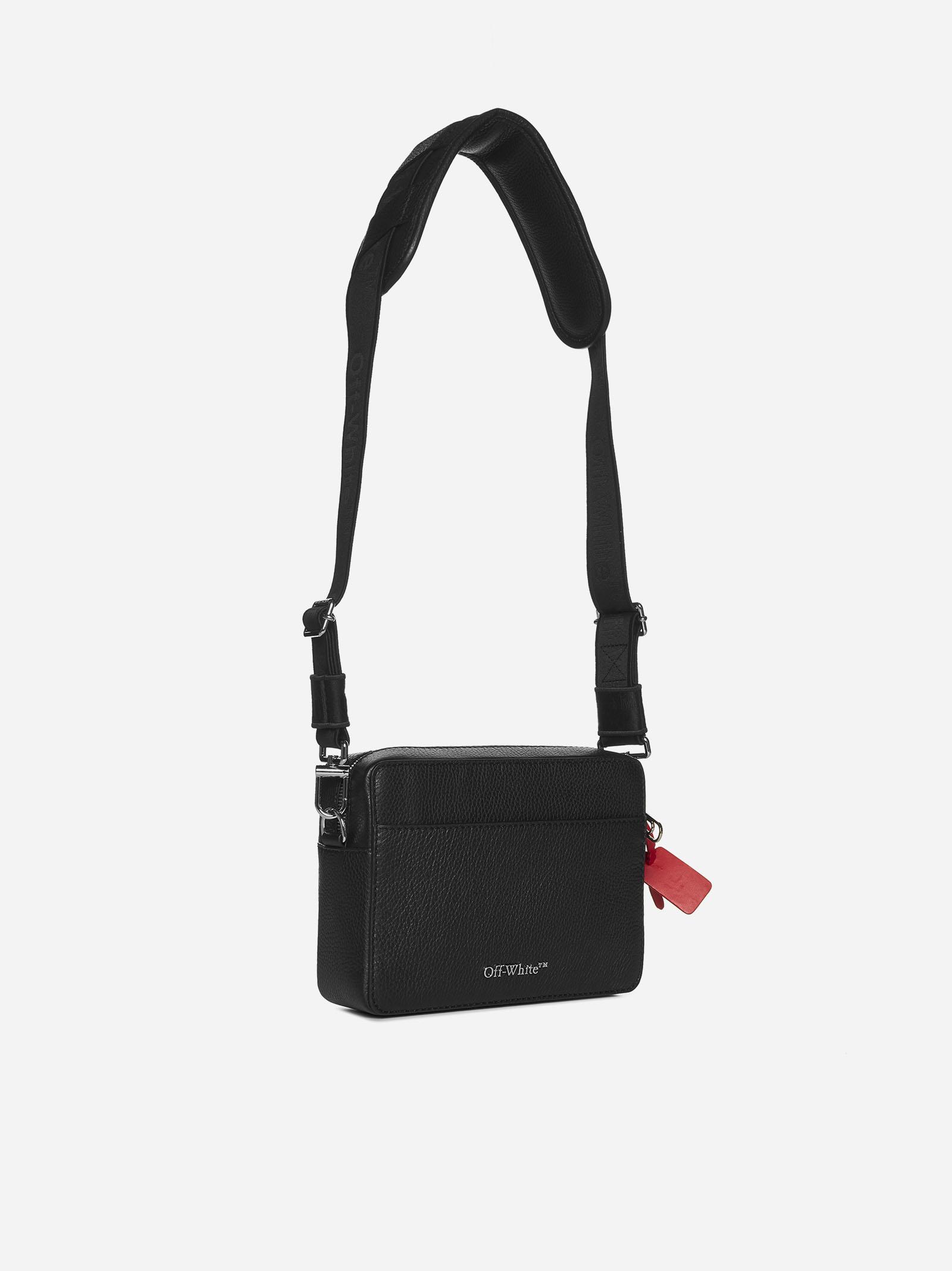 Off-White Men's Binder Leather Crossbody Bag