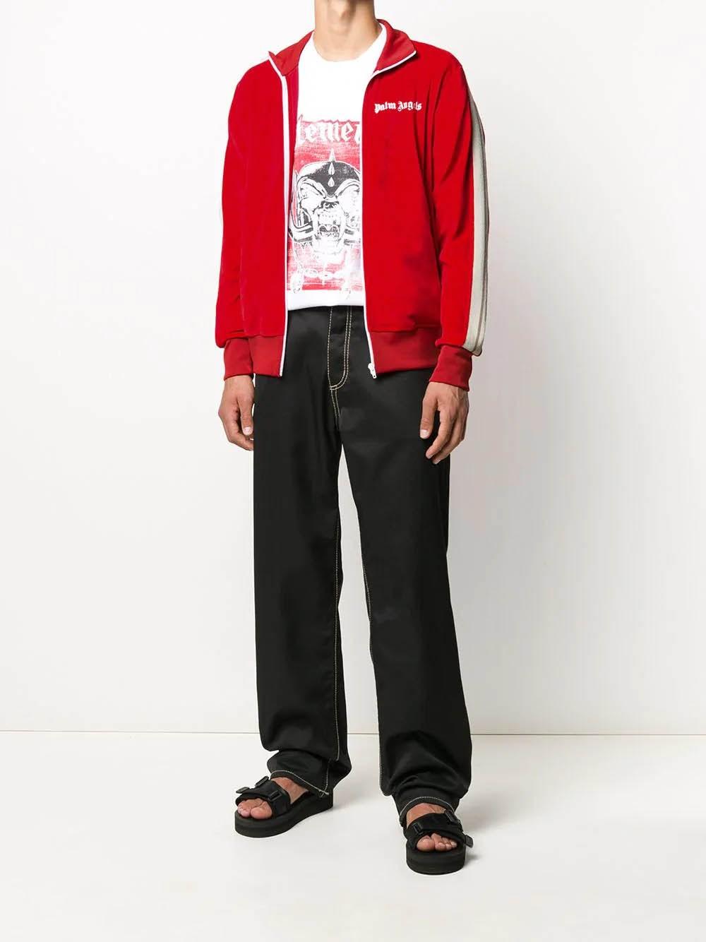 palm angels red sweatshirt