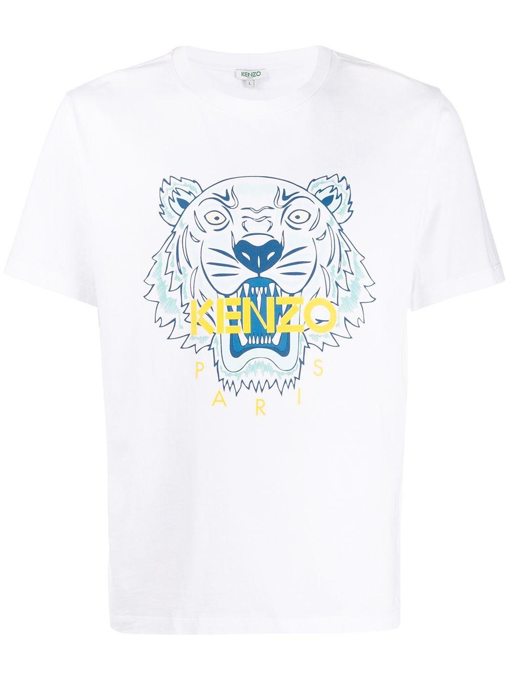 KENZO Logo T-shirt in White for Men - Lyst