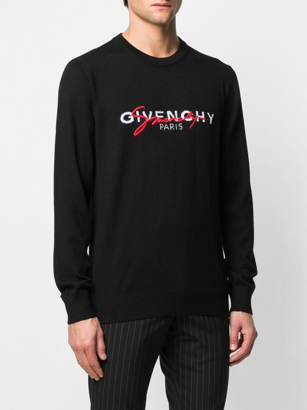Givenchy Signature Wool Sweater in Black Red (Black) for Men | Lyst