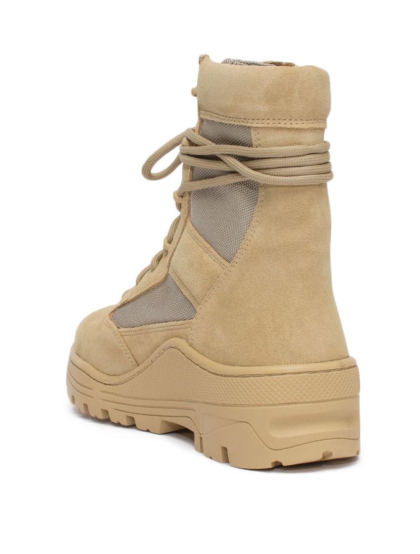 Yeezy Suede Military Boots- Season 4 in Natural for Men | Lyst