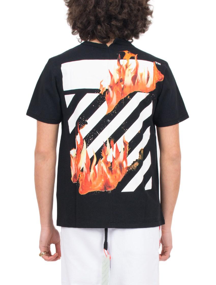 off white fire tee
