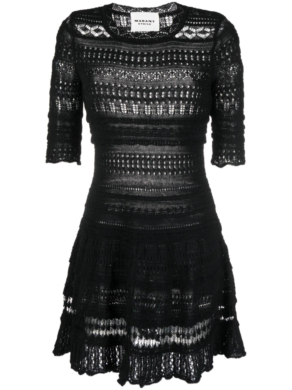 Få ~ side Maryanne Jones Étoile Isabel Marant Fauve Printed Cotton Dress in Black | Lyst