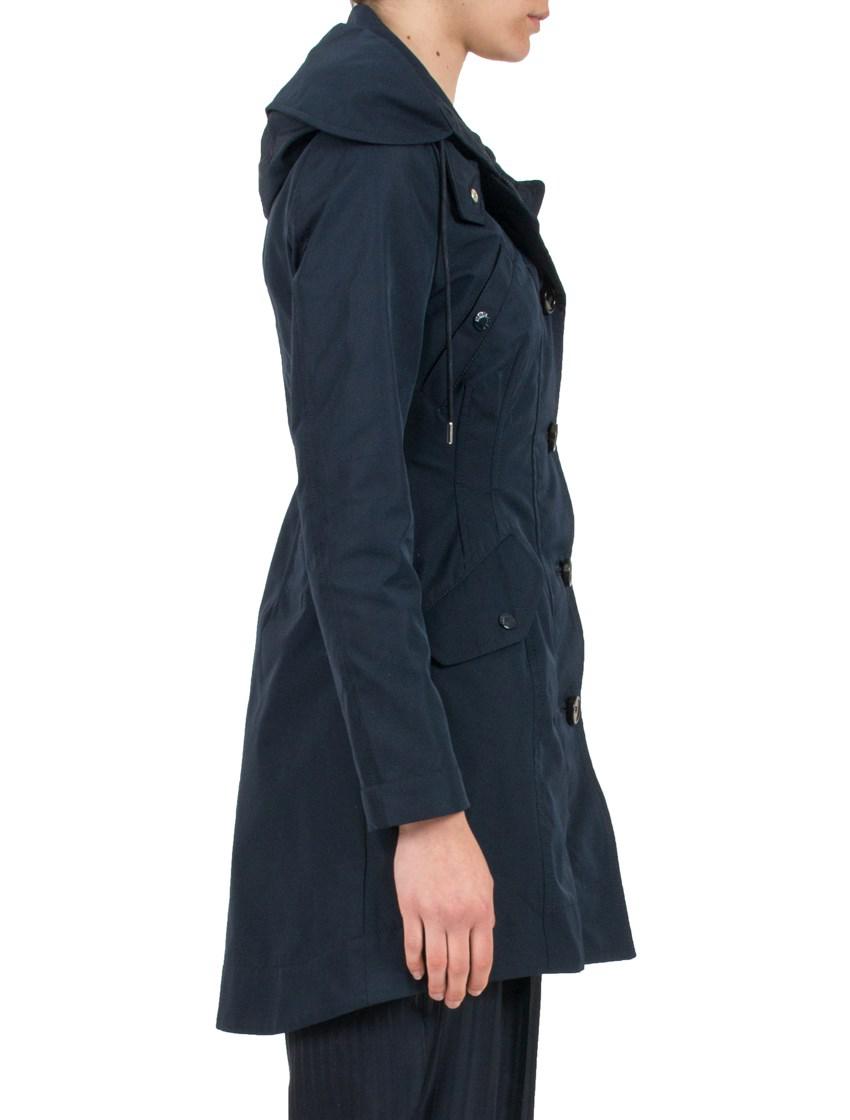 Moncler Synthetic Audrey Nylon Coat in Blue - Lyst