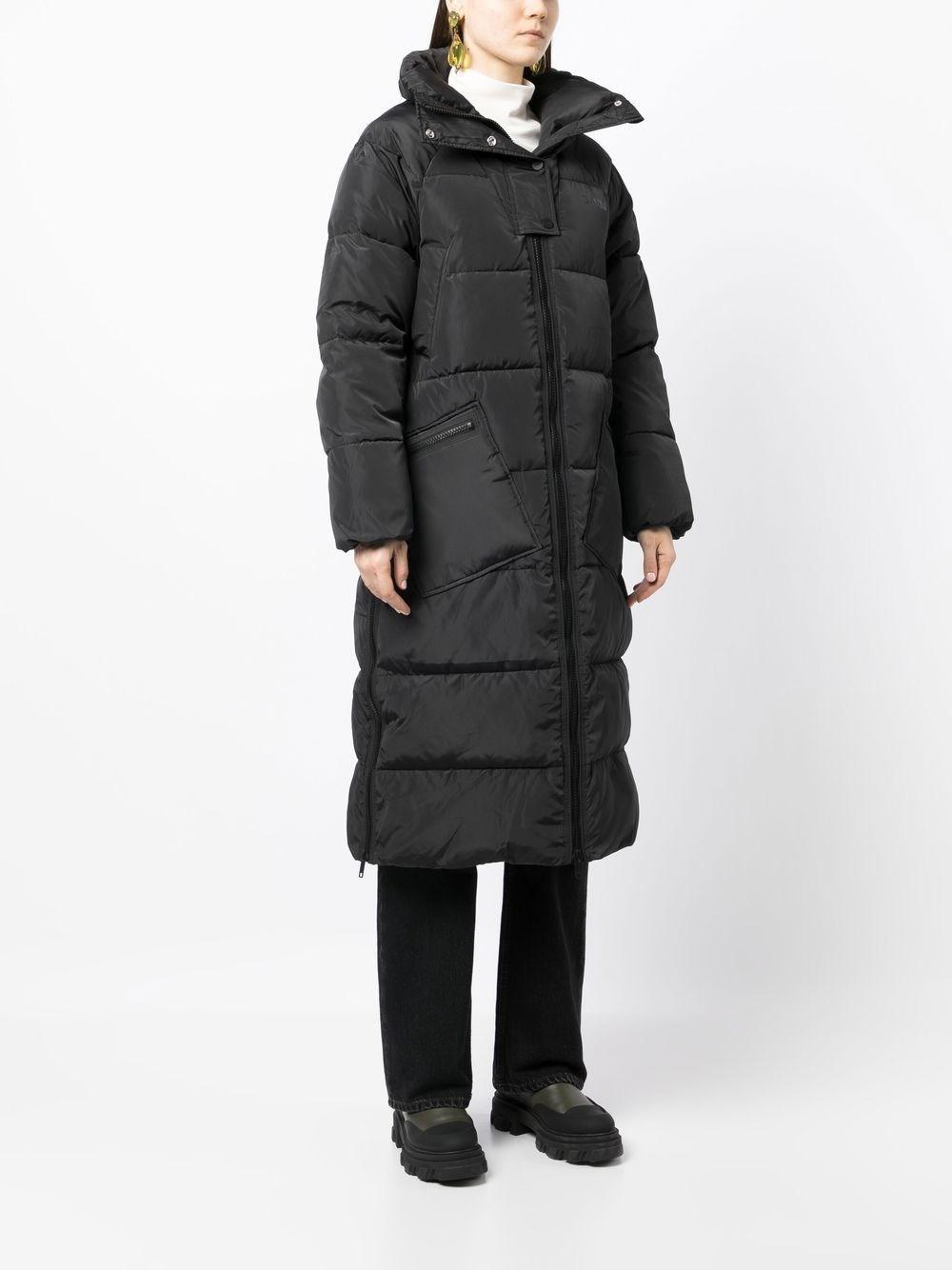 Ganni Oversized Puffer Coat in Black | Lyst