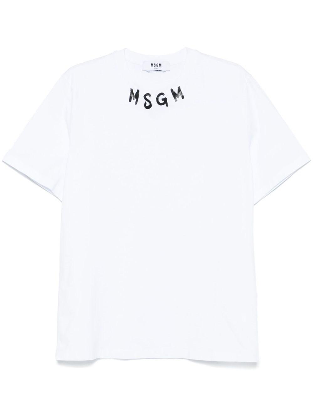 White MSGM T-shirts for Men | Lyst