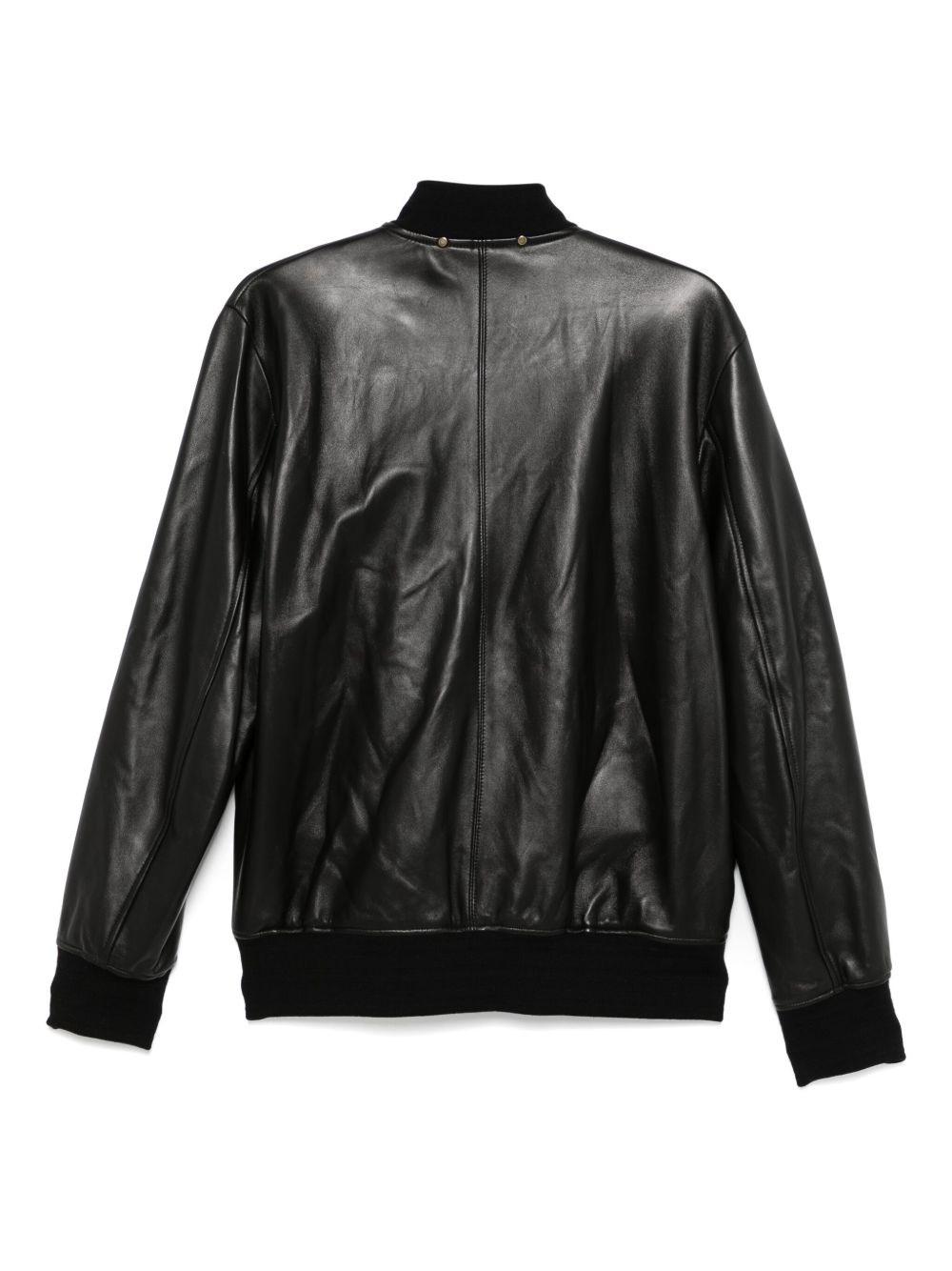 Paul Smith Leather Bomber Jacket | Brown | FARFETCH PT